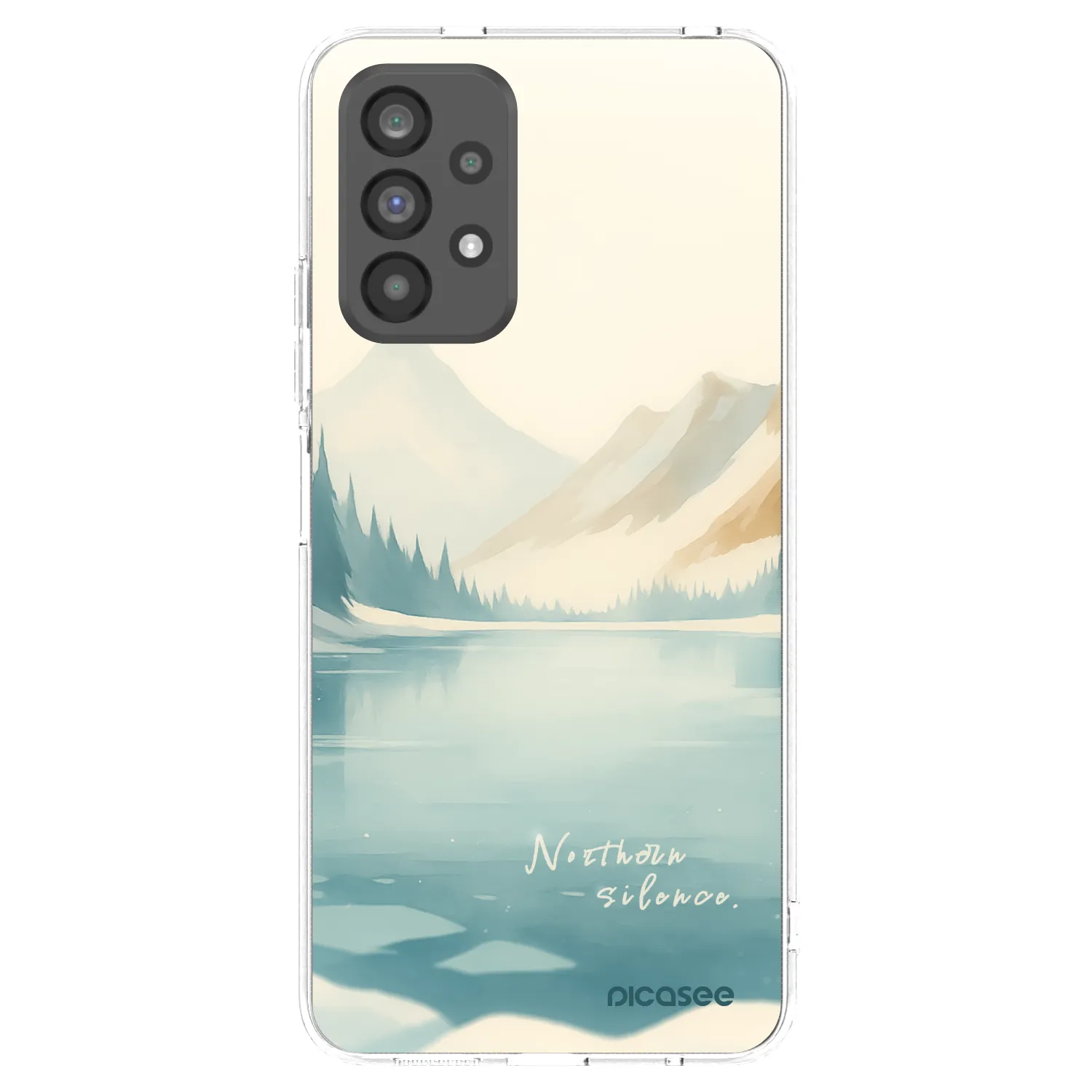 Picasee διαφανής θήκη σιλικόνης Samsung Galaxy A73 5G - NOTHERN SILENCE