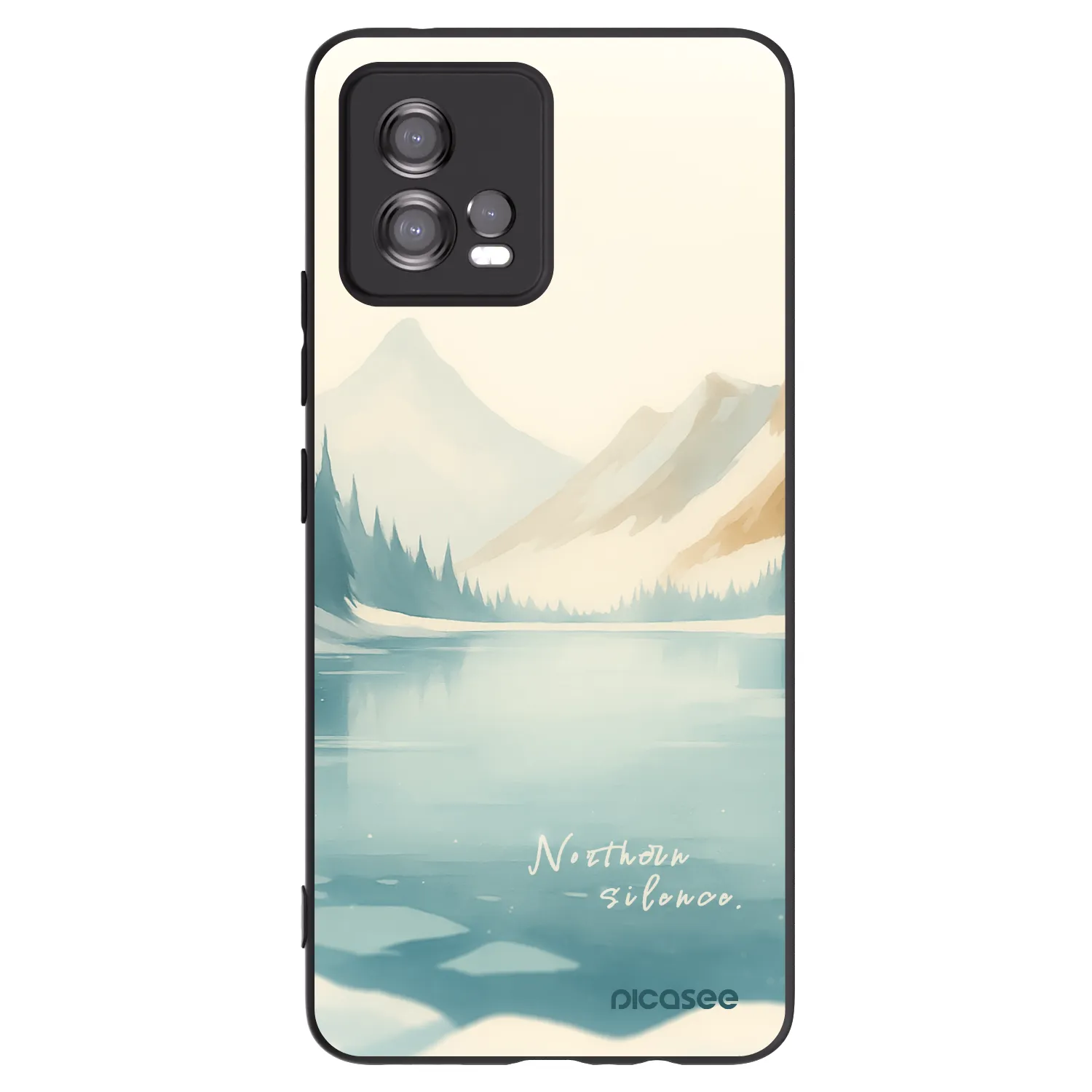 Picasee Μαύρη θήκη σιλικόνης για Motorola Moto G72 - NOTHERN SILENCE