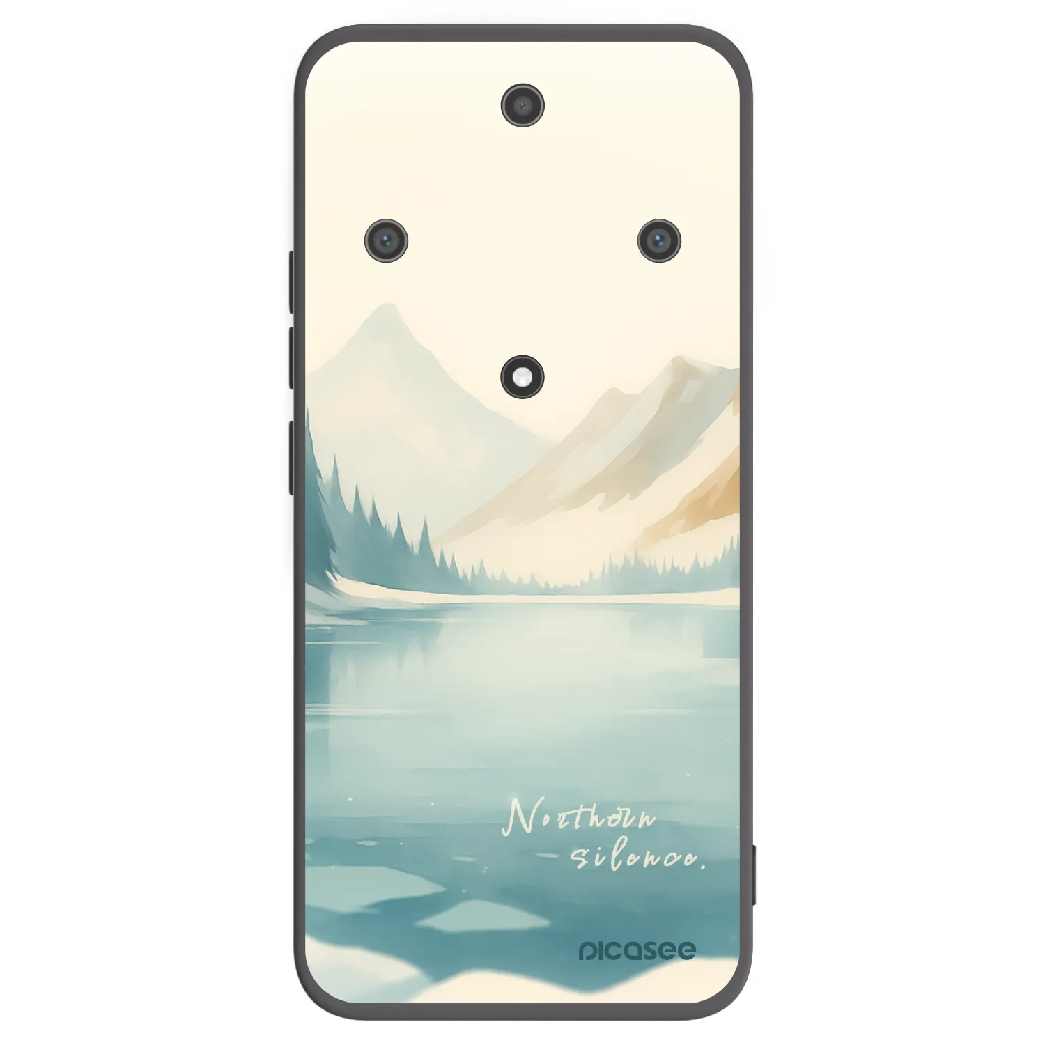 Picasee Μαύρη θήκη σιλικόνης για Honor Magic5 Lite 5G - NOTHERN SILENCE