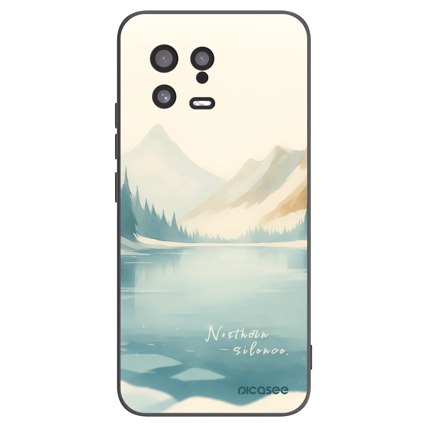 Picasee Μαύρη θήκη σιλικόνης για Xiaomi 13 - NOTHERN SILENCE