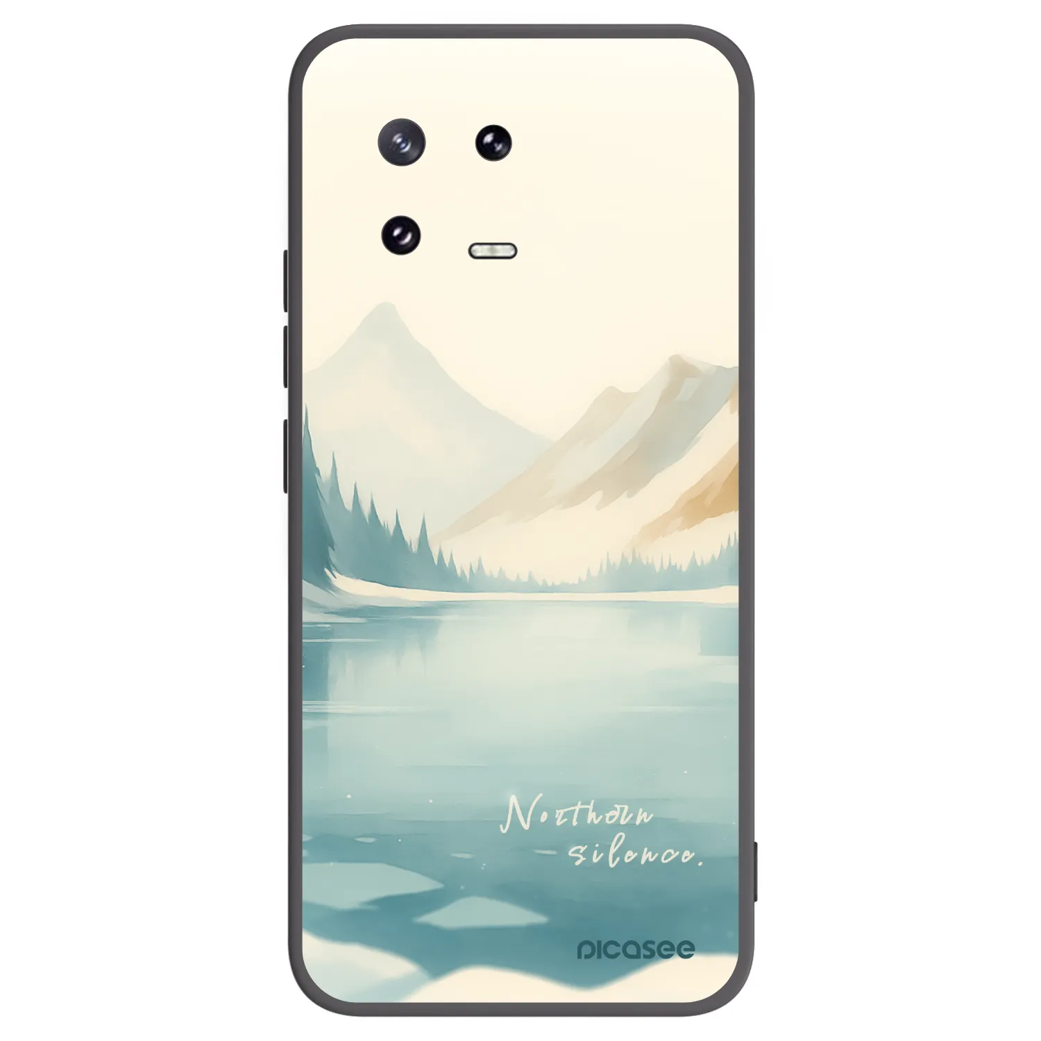 Picasee Μαύρη θήκη σιλικόνης για Xiaomi 13 Pro - NOTHERN SILENCE
