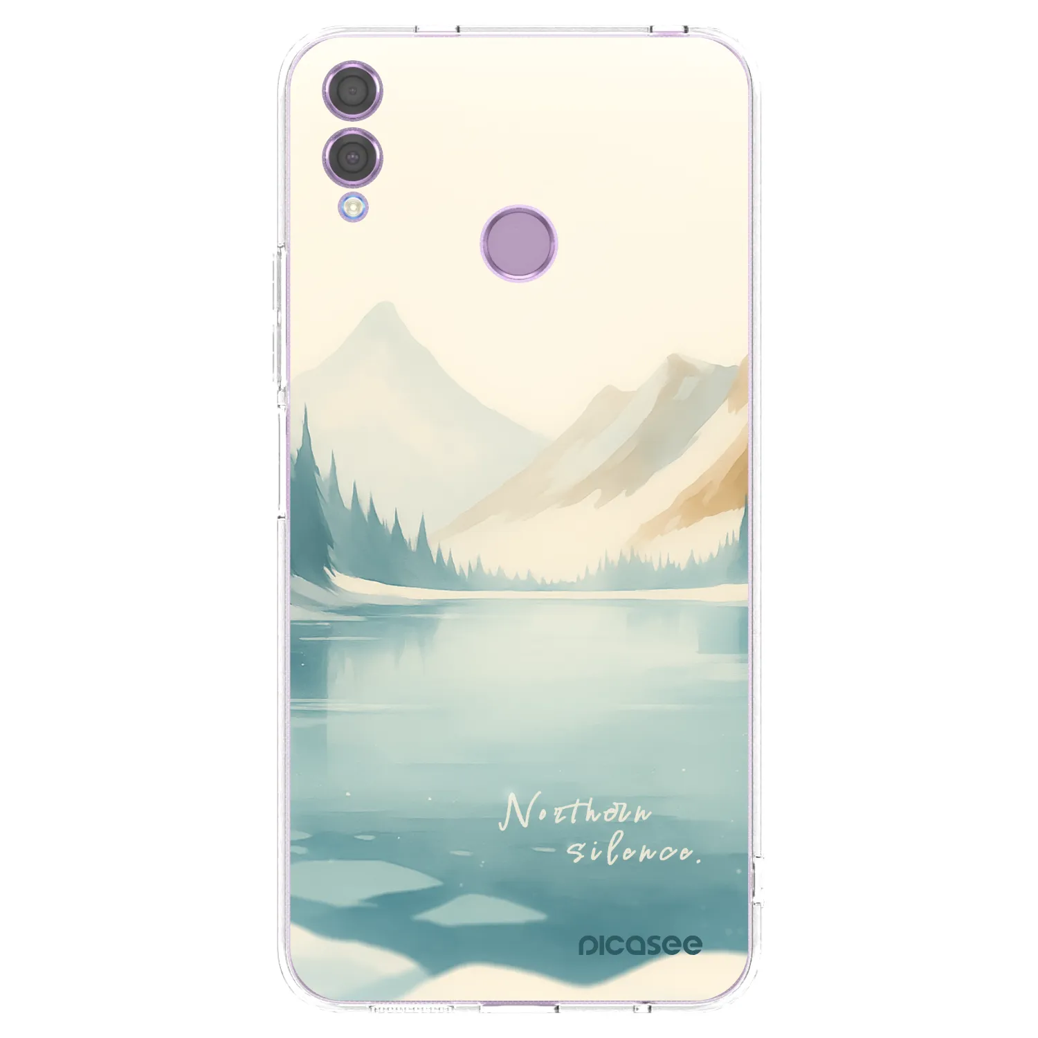 Picasee διαφανής θήκη σιλικόνης Honor 8X - NOTHERN SILENCE