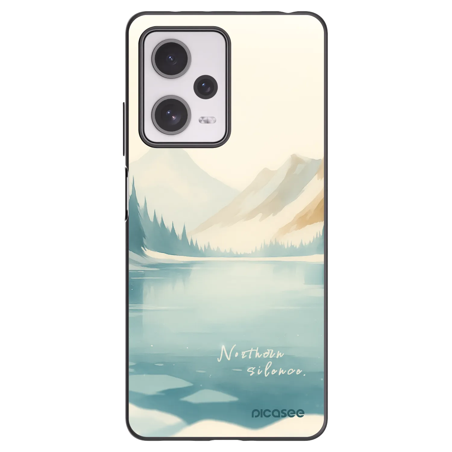 Picasee Μαύρη θήκη σιλικόνης για Xiaomi Redmi Note 12 Pro+ 5G - NOTHERN SILENCE