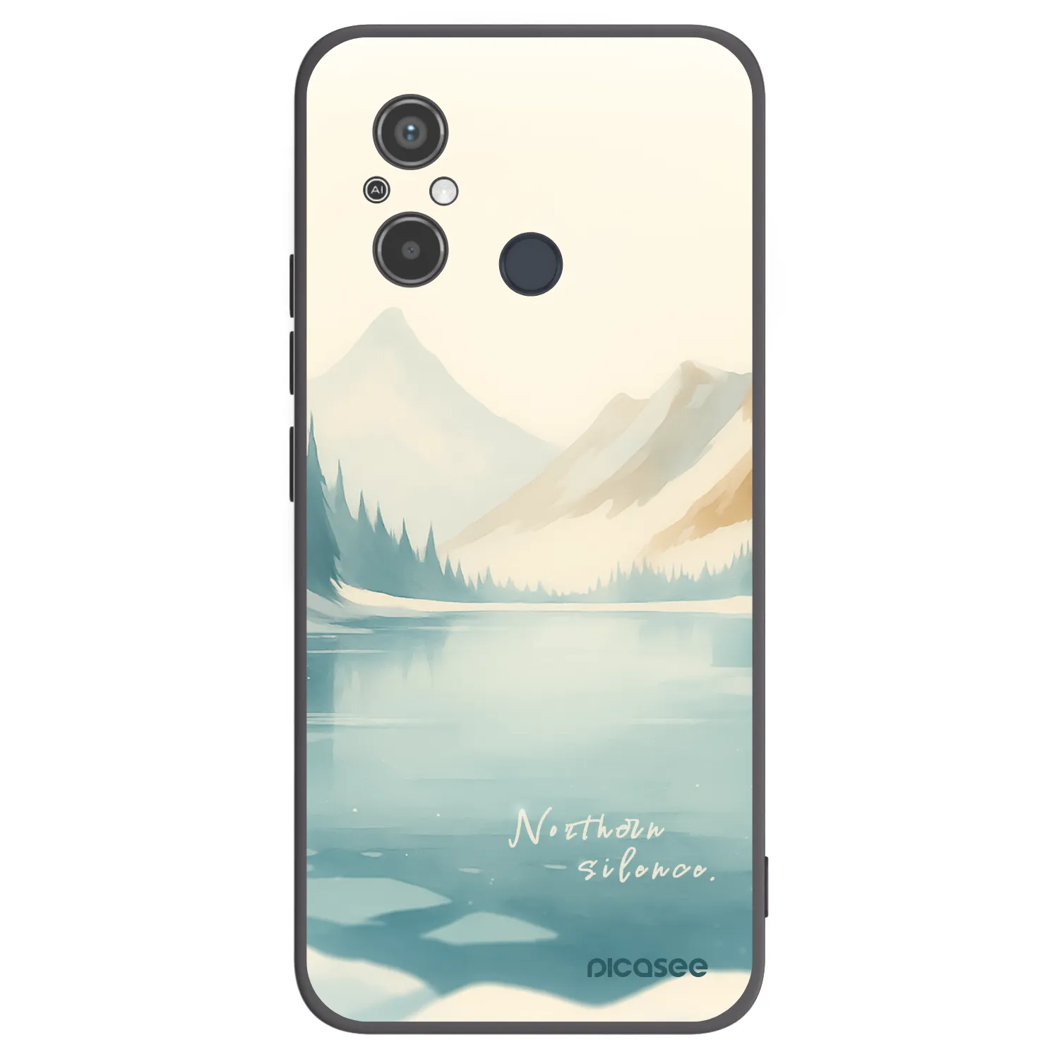 Picasee Μαύρη θήκη σιλικόνης για Xiaomi Redmi 12C - NOTHERN SILENCE