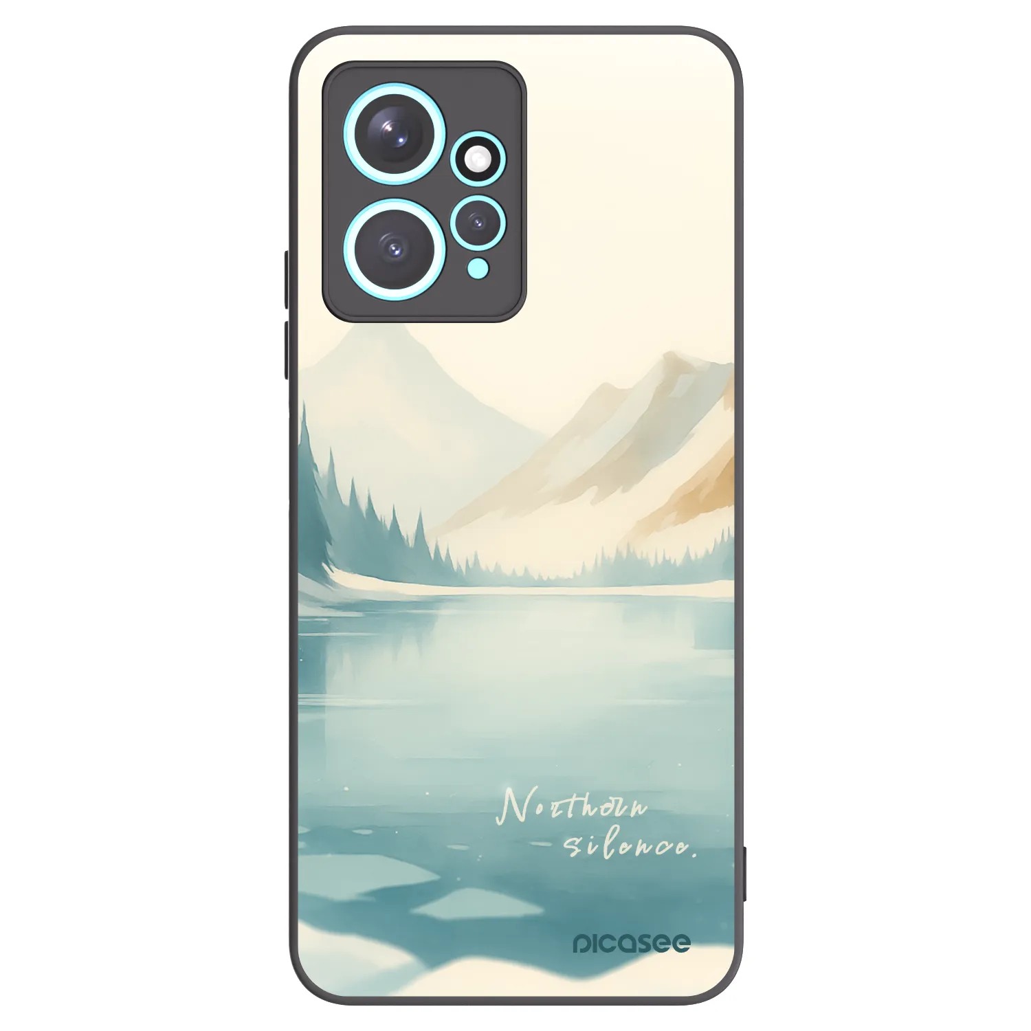 Picasee Μαύρη θήκη σιλικόνης για Xiaomi Redmi Note 12 4G - NOTHERN SILENCE