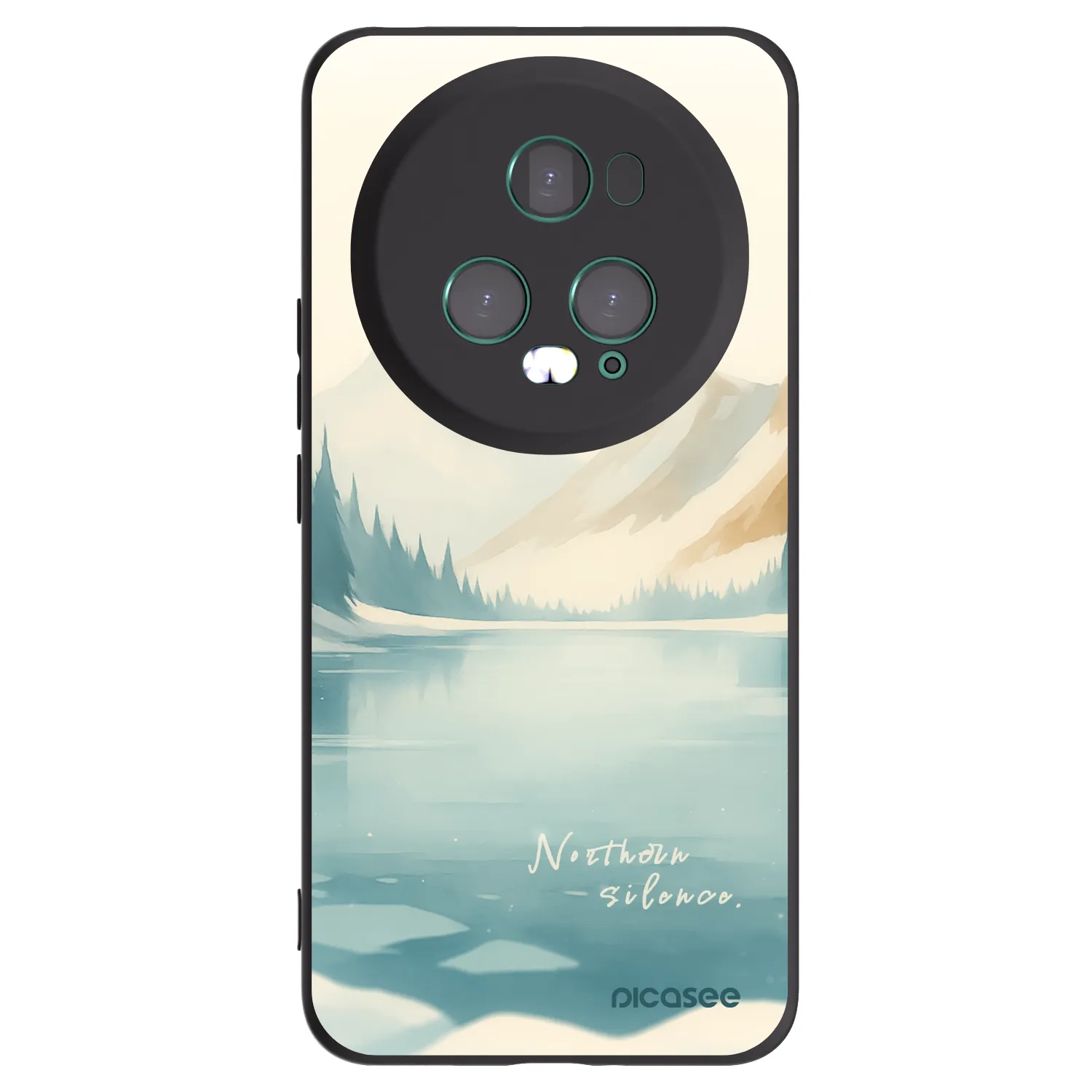 Picasee Μαύρη θήκη σιλικόνης για Honor Magic5 Pro - NOTHERN SILENCE