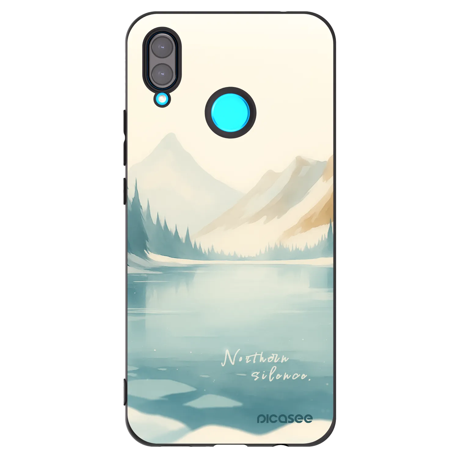 Picasee Μαύρη θήκη σιλικόνης για Huawei Nova 3 - NOTHERN SILENCE