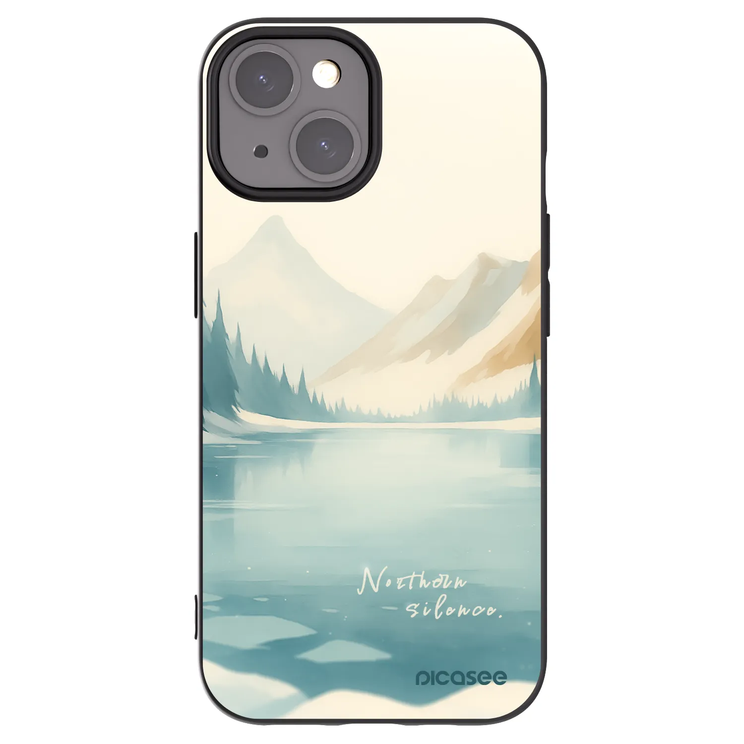 Picasee Μαύρη θήκη σιλικόνης για Apple iPhone 15 - NOTHERN SILENCE