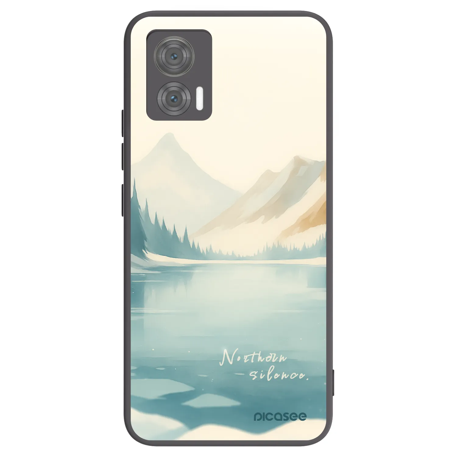 Picasee Μαύρη θήκη σιλικόνης για Motorola Edge 30 Neo - NOTHERN SILENCE