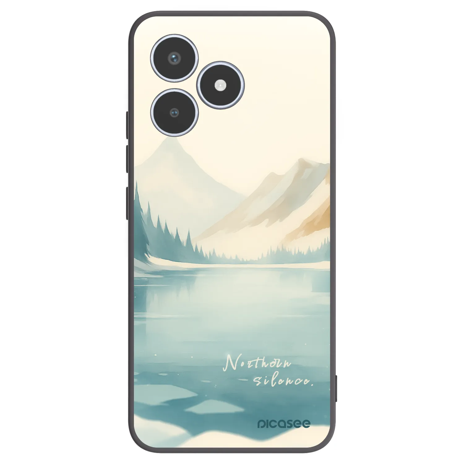 Picasee Μαύρη θήκη σιλικόνης για Realme C53 - NOTHERN SILENCE