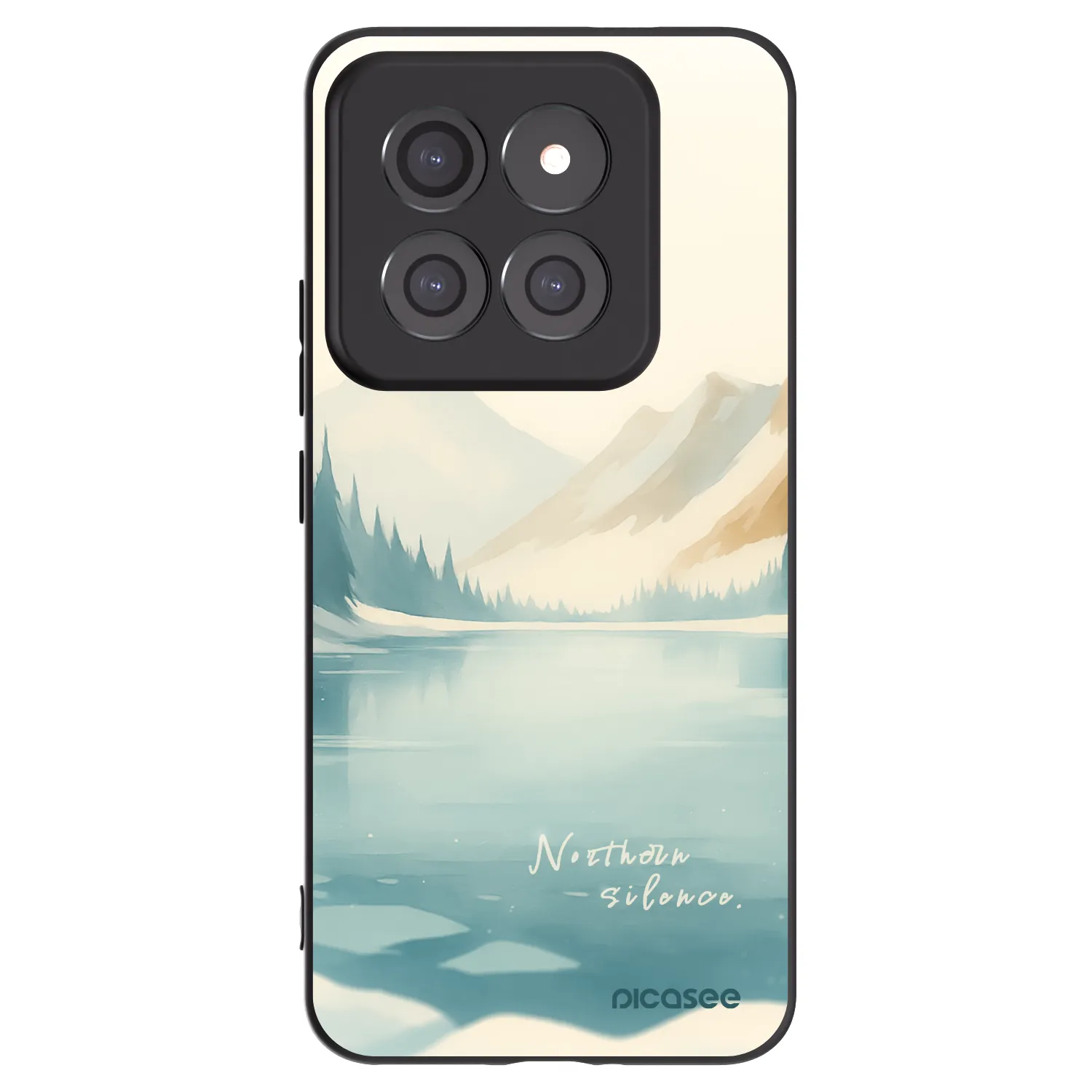 Picasee Μαύρη θήκη σιλικόνης για Xiaomi 14 Pro - NOTHERN SILENCE