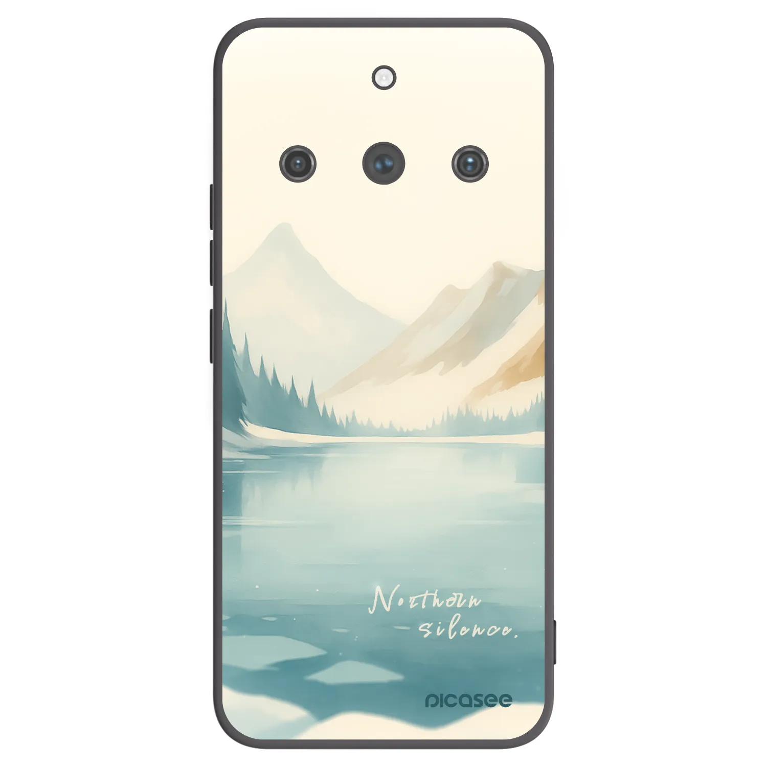 Picasee Μαύρη θήκη σιλικόνης για Realme 11 Pro+ - NOTHERN SILENCE