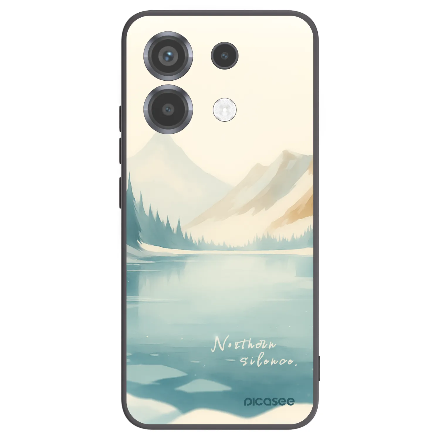 Picasee Μαύρη θήκη σιλικόνης για Xiaomi Poco X6 - NOTHERN SILENCE