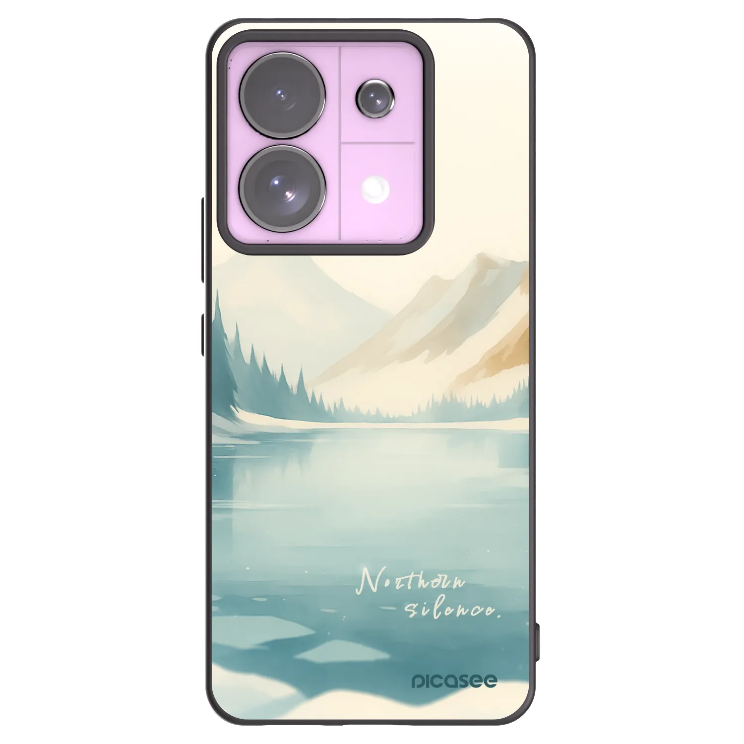 Picasee Μαύρη θήκη σιλικόνης για Xiaomi Redmi Note 13 Pro 5G - NOTHERN SILENCE