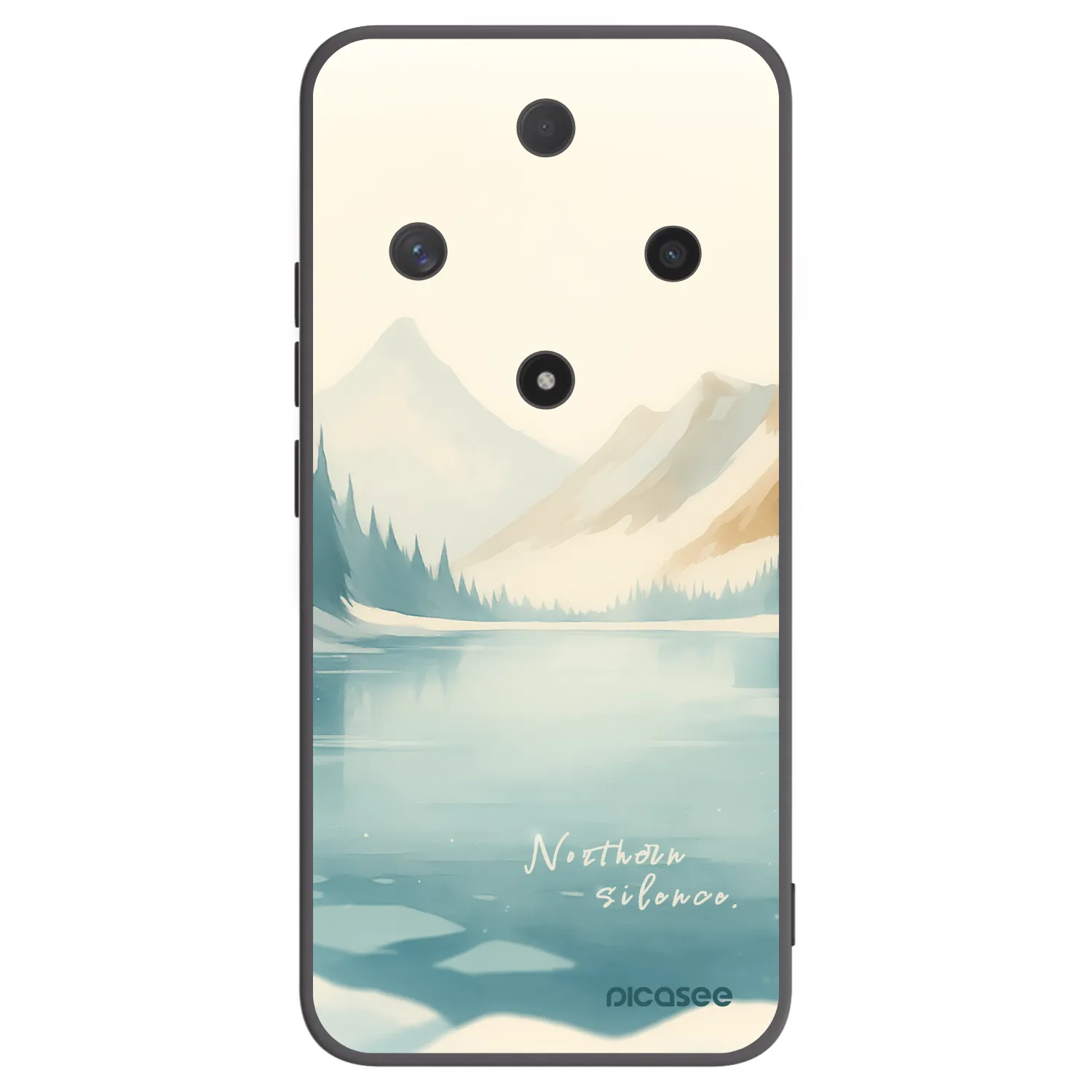 Picasee Μαύρη θήκη σιλικόνης για Honor Magic6 Lite 5G - NOTHERN SILENCE