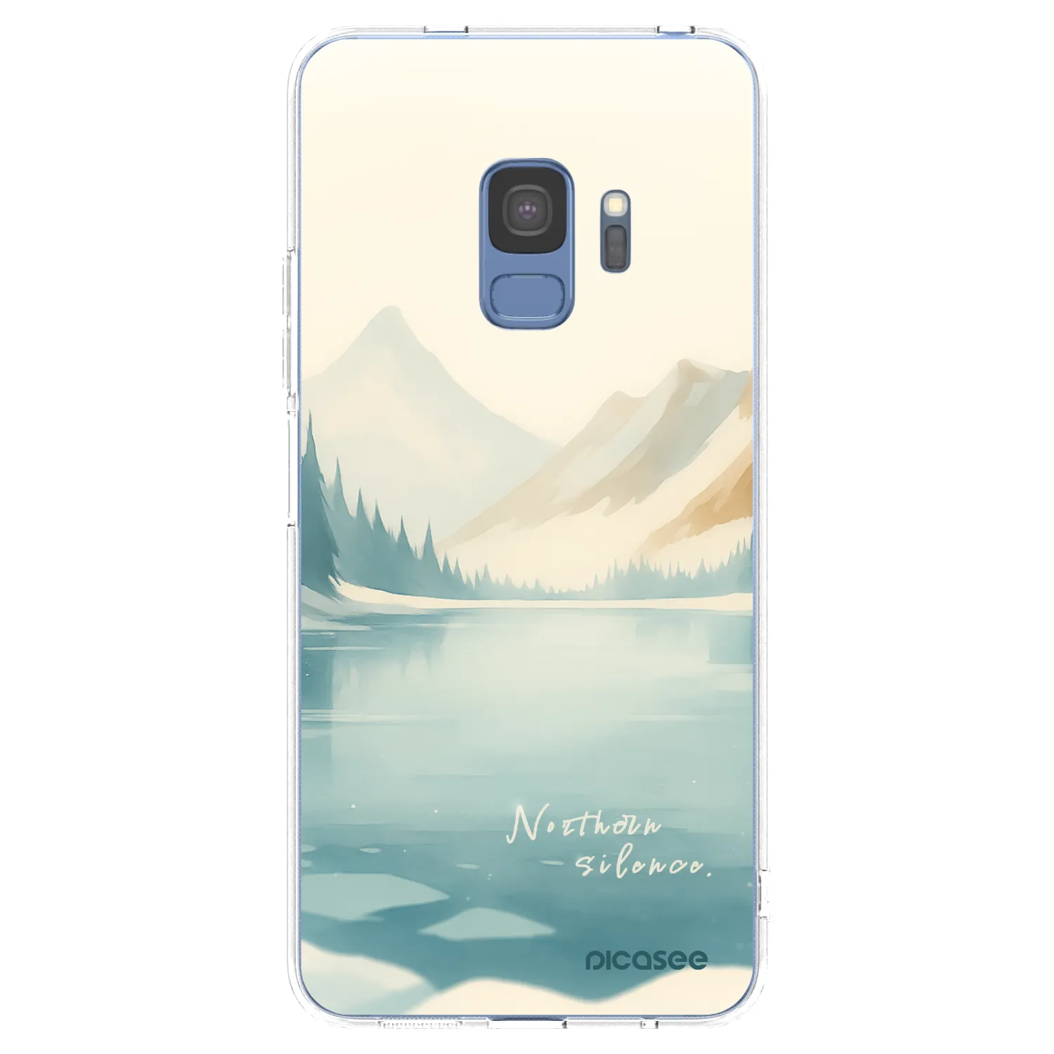 Picasee διαφανής θήκη σιλικόνης Samsung Galaxy S9 G960F - NOTHERN SILENCE