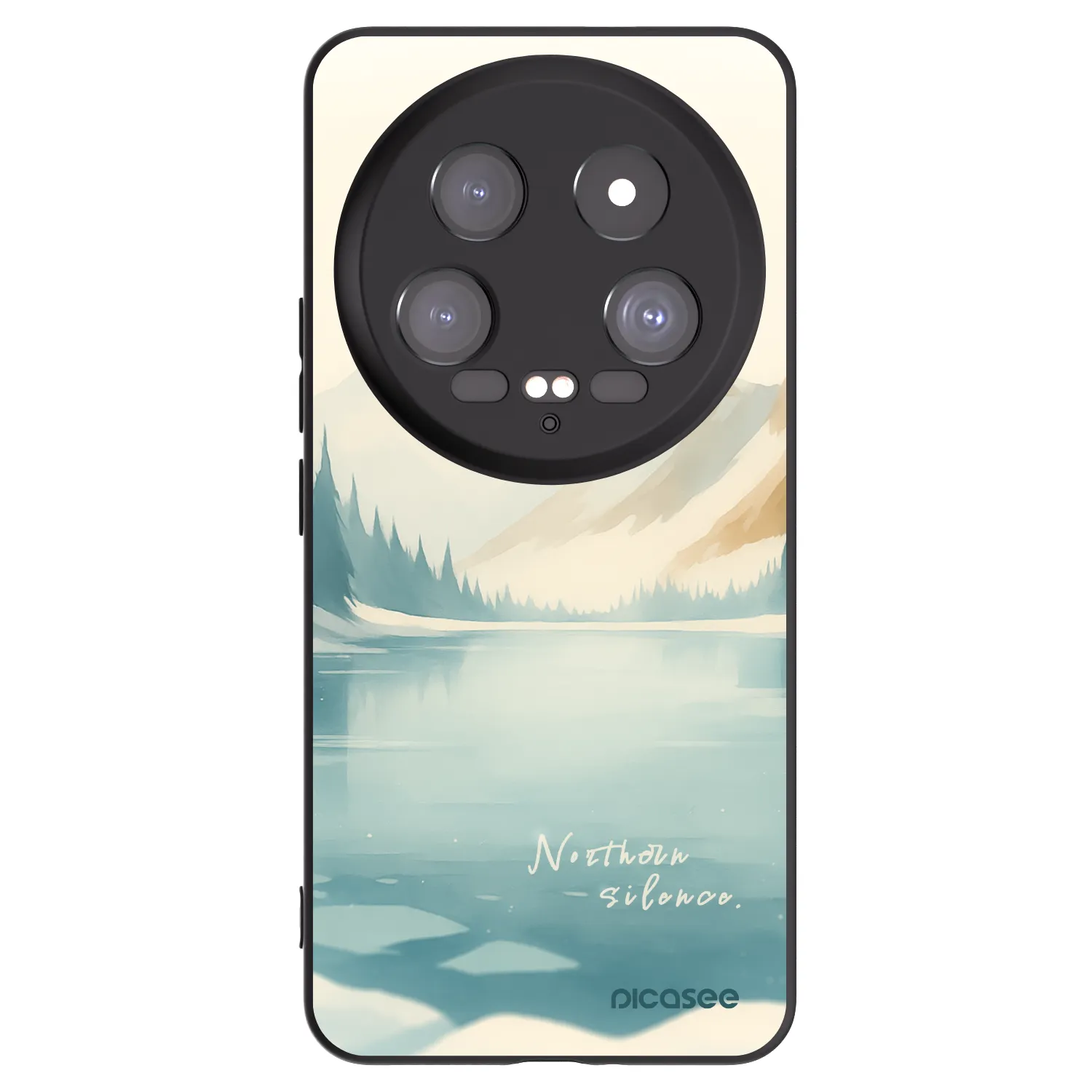 Picasee Μαύρη θήκη σιλικόνης για Xiaomi 14 Ultra - NOTHERN SILENCE