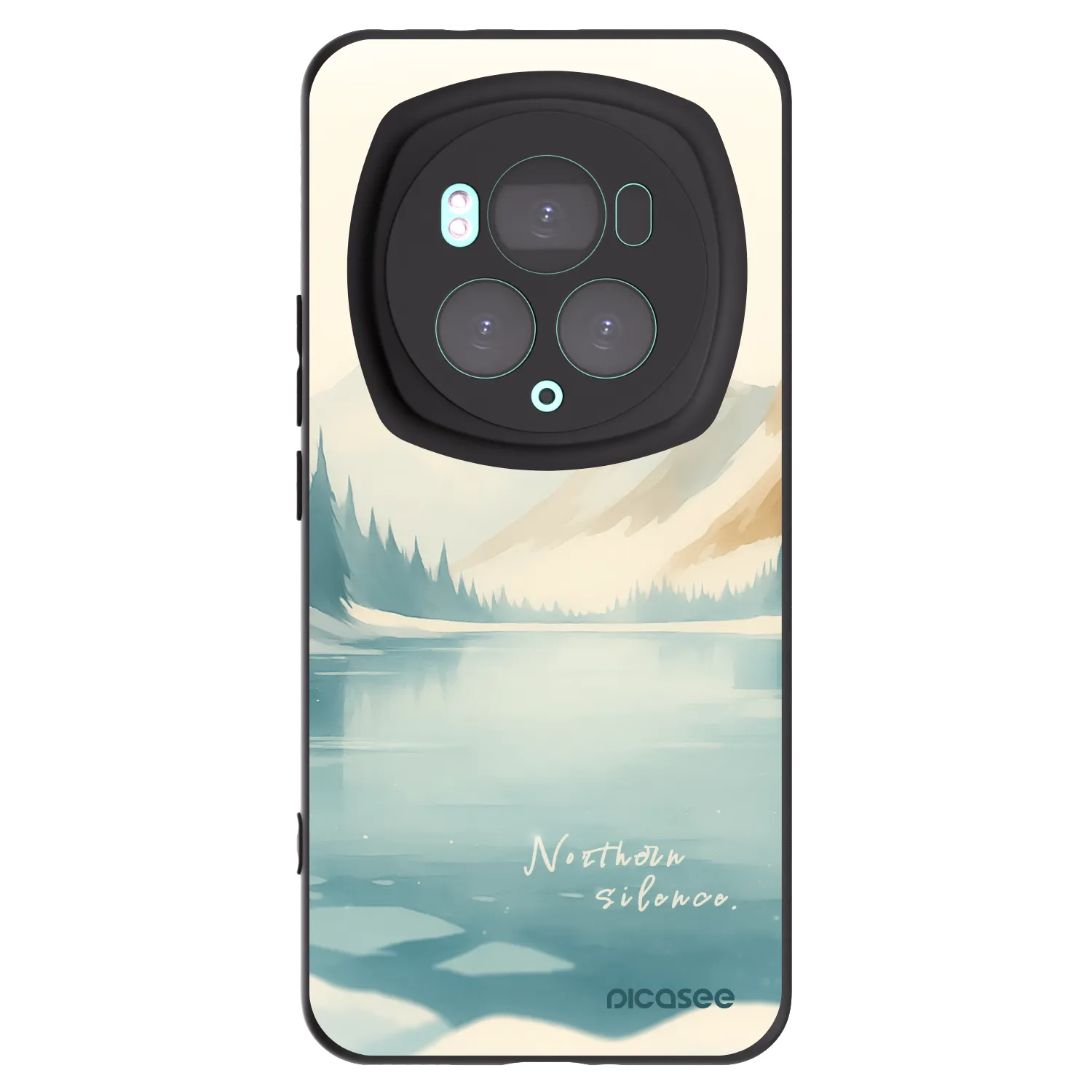 Picasee Μαύρη θήκη σιλικόνης για Honor Magic6 Pro - NOTHERN SILENCE