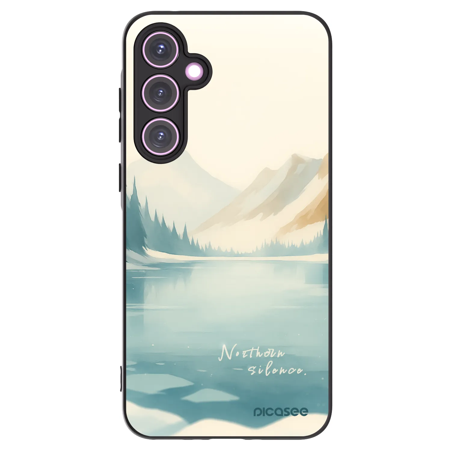 Picasee Μαύρη θήκη σιλικόνης για Samsung Galaxy A35 5G A356B - NOTHERN SILENCE