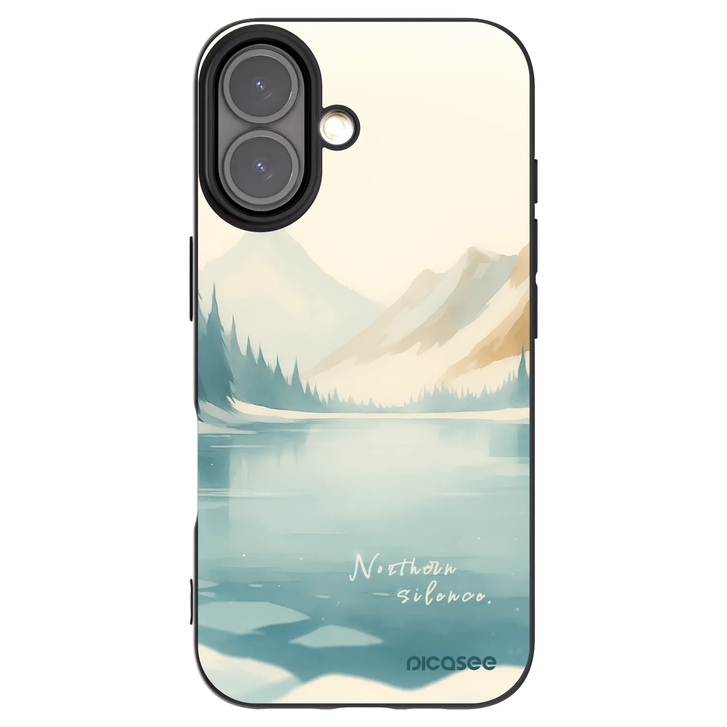 Picasee Μαύρη θήκη σιλικόνης για Apple iPhone 16 - NOTHERN SILENCE