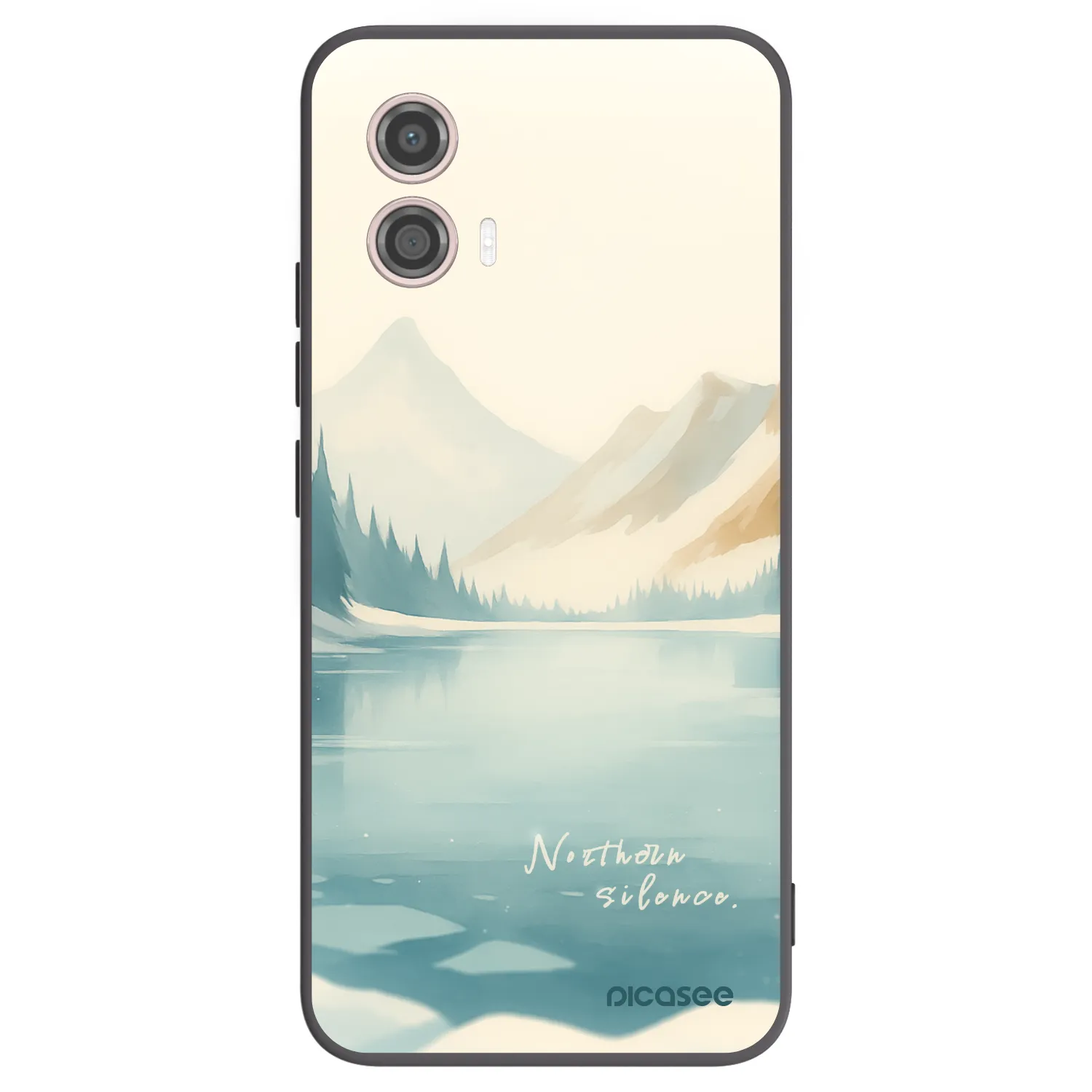 Picasee Μαύρη θήκη σιλικόνης για Motorola Moto G53 5G - NOTHERN SILENCE