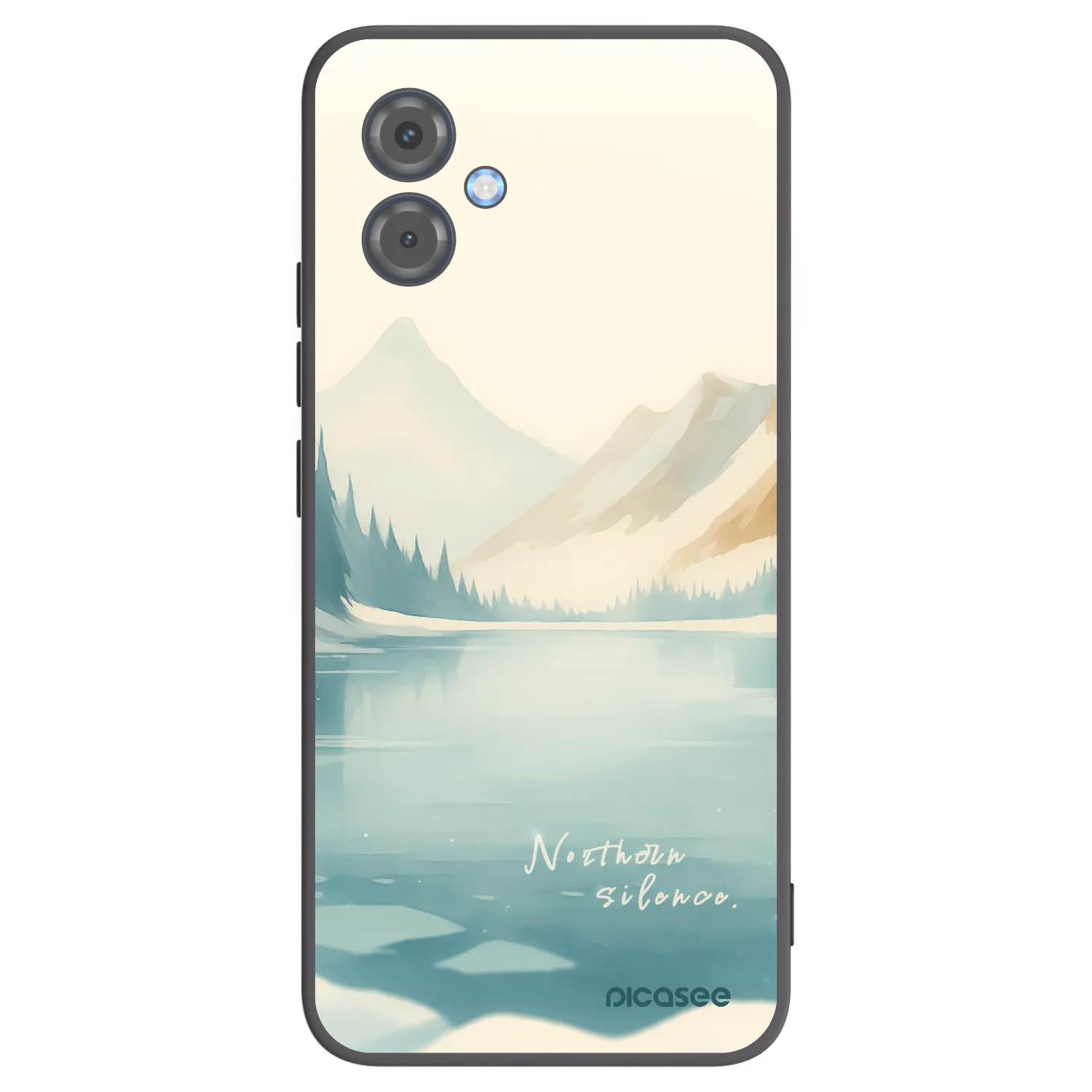 Picasee Μαύρη θήκη σιλικόνης για Motorola Moto G14 - NOTHERN SILENCE