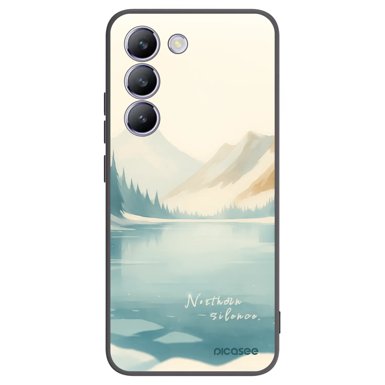 Picasee Μαύρη θήκη σιλικόνης για Vivo V40 SE 5G - NOTHERN SILENCE