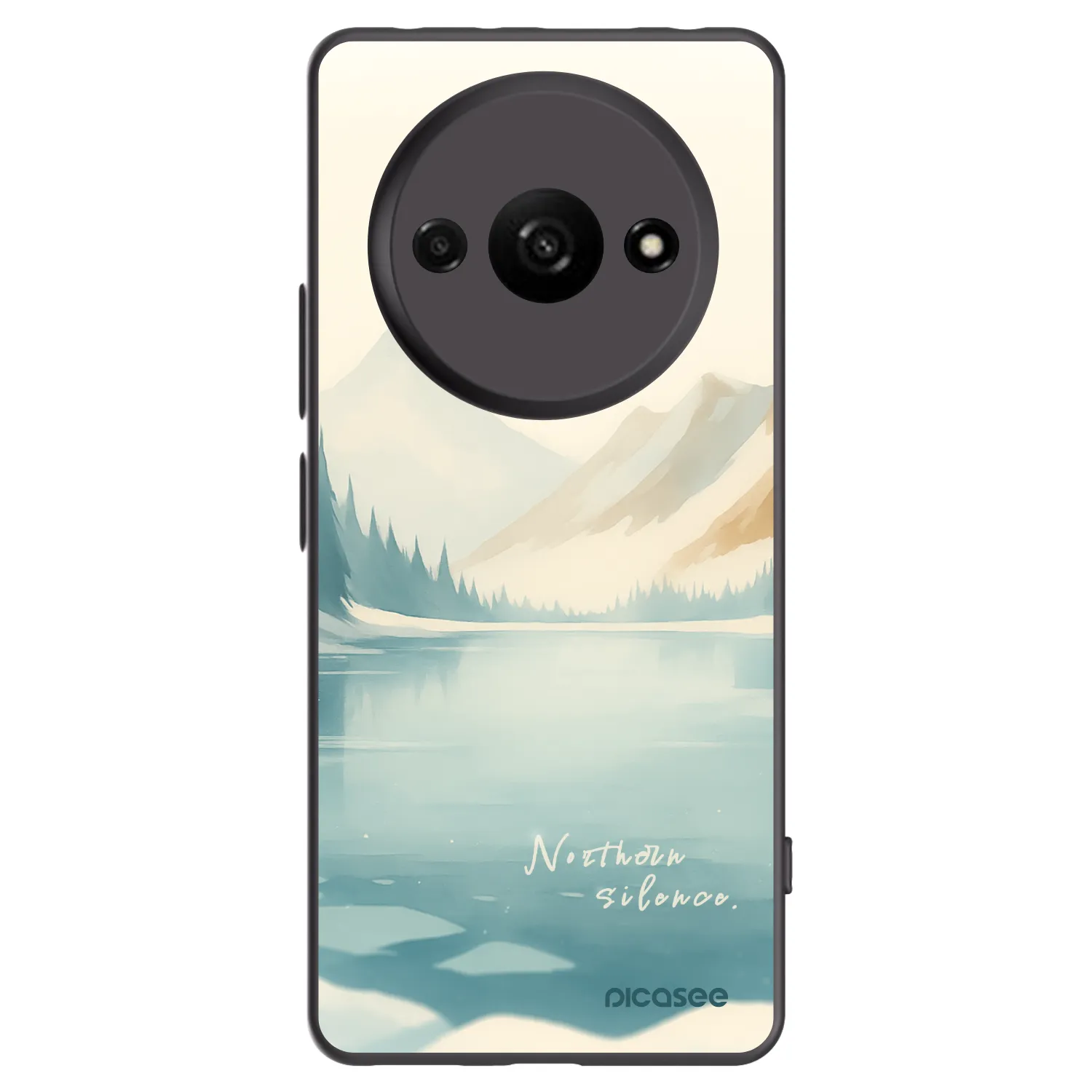 Picasee Μαύρη θήκη σιλικόνης για Xiaomi Redmi A3 - NOTHERN SILENCE