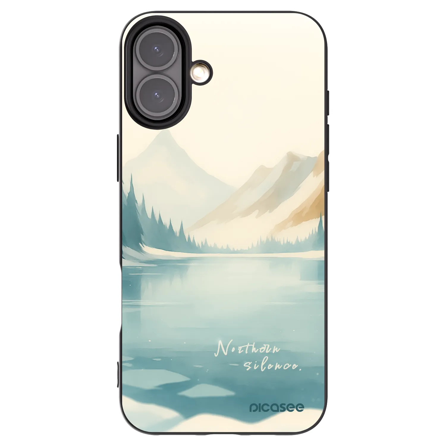 Picasee Μαύρη θήκη σιλικόνης για Apple iPhone 16 Plus - NOTHERN SILENCE