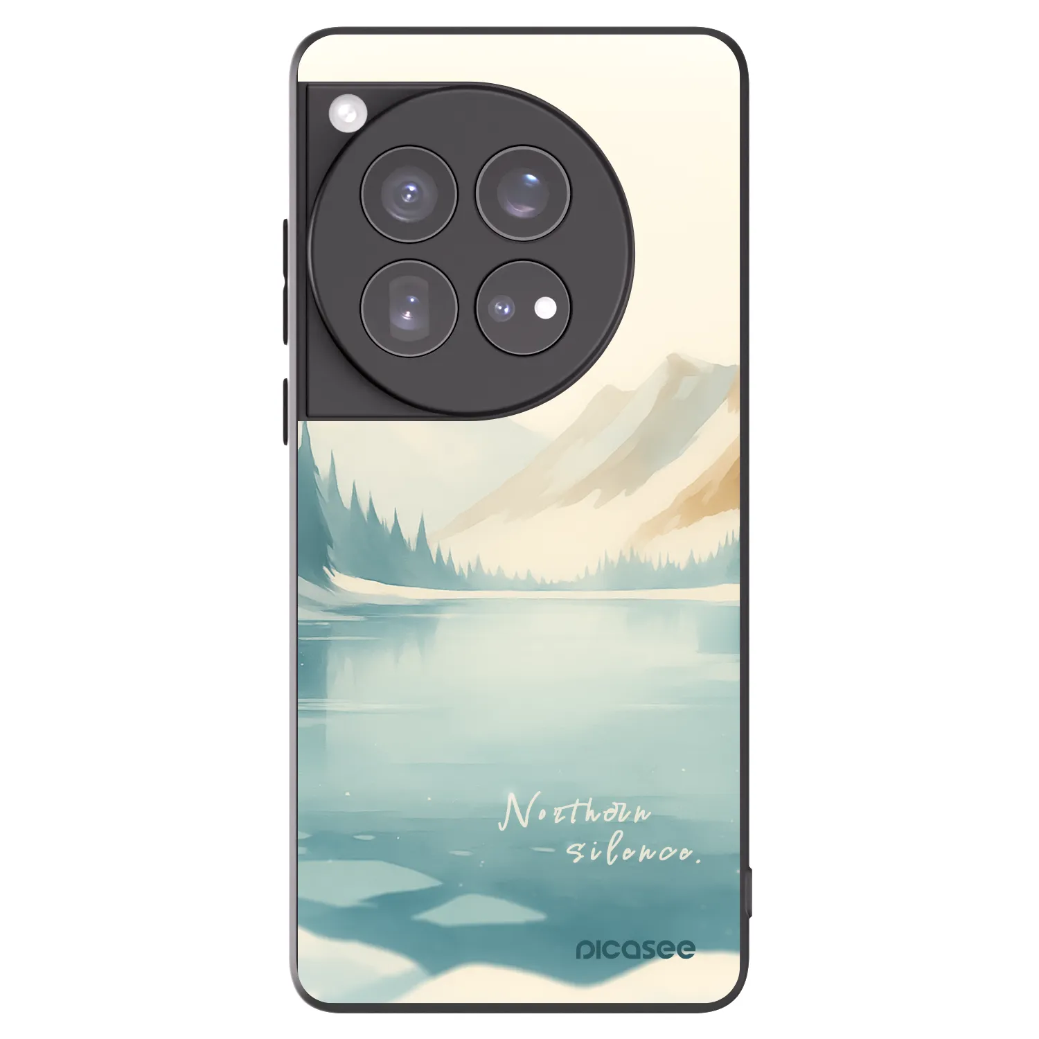 Picasee Μαύρη θήκη σιλικόνης για OnePlus 12 5G - NOTHERN SILENCE