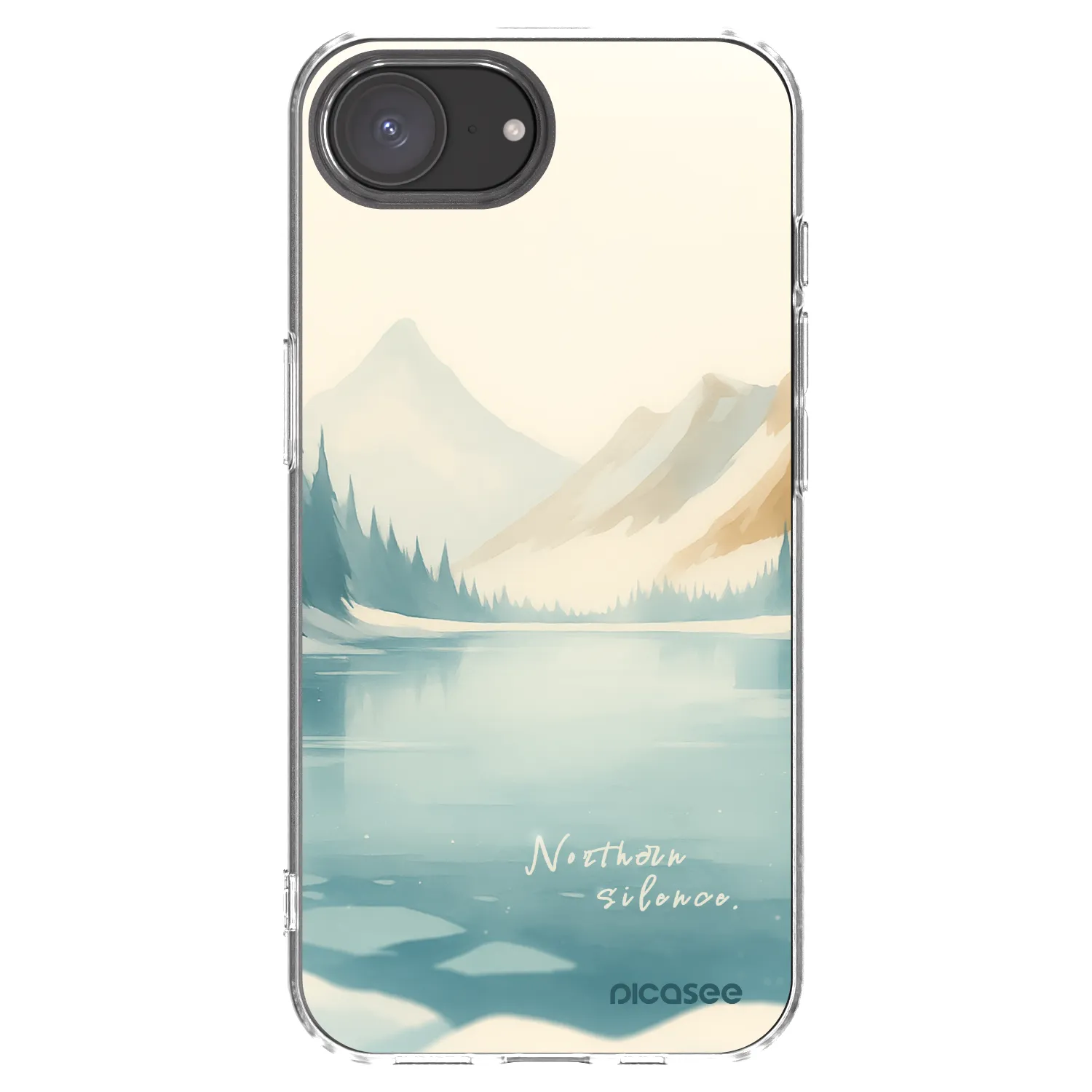 Picasee διαφανής θήκη σιλικόνης Apple iPhone 16e - NOTHERN SILENCE