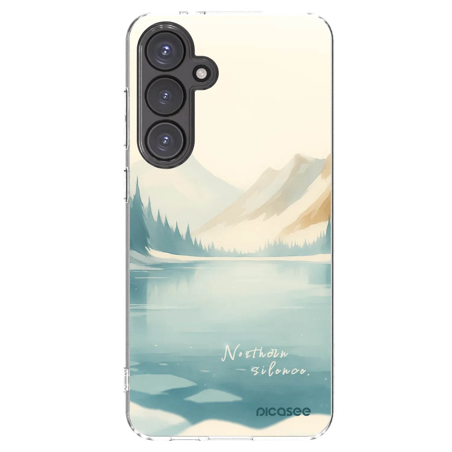 Picasee διαφανής θήκη σιλικόνης Samsung Galaxy S24 FE S721B - NOTHERN SILENCE