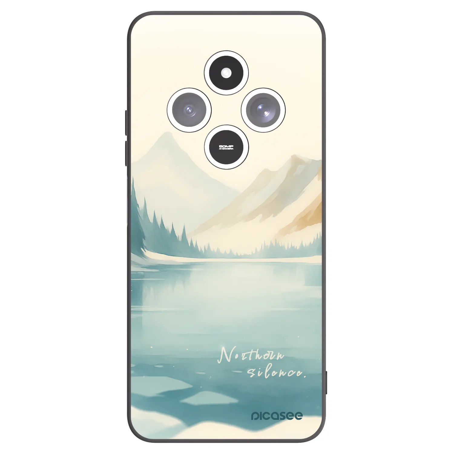 Picasee Μαύρη θήκη σιλικόνης για Xiaomi Redmi 14C - NOTHERN SILENCE