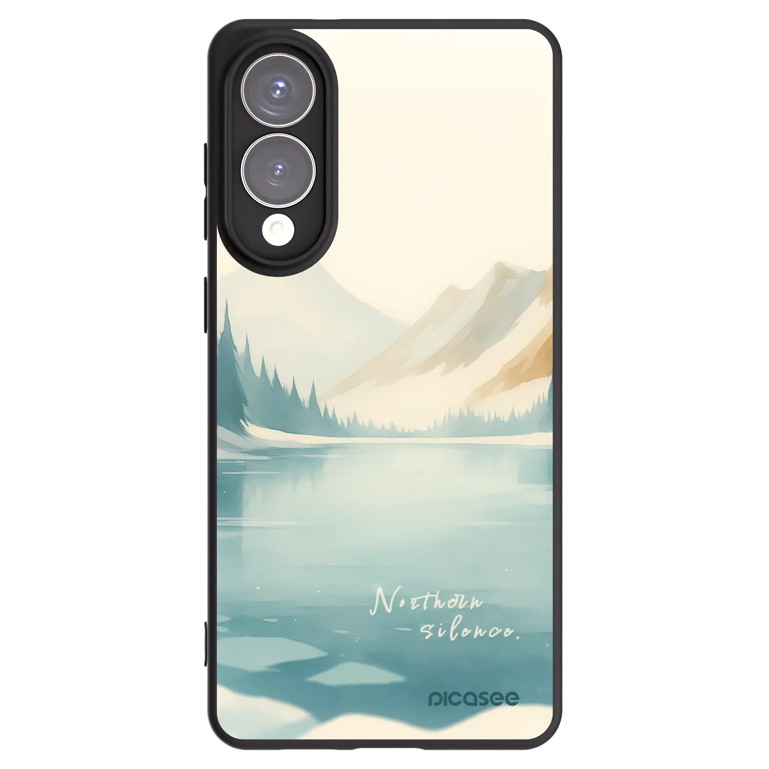 Picasee Μαύρη θήκη σιλικόνης για Samsung Galaxy S25 Edge 5G - NOTHERN SILENCE