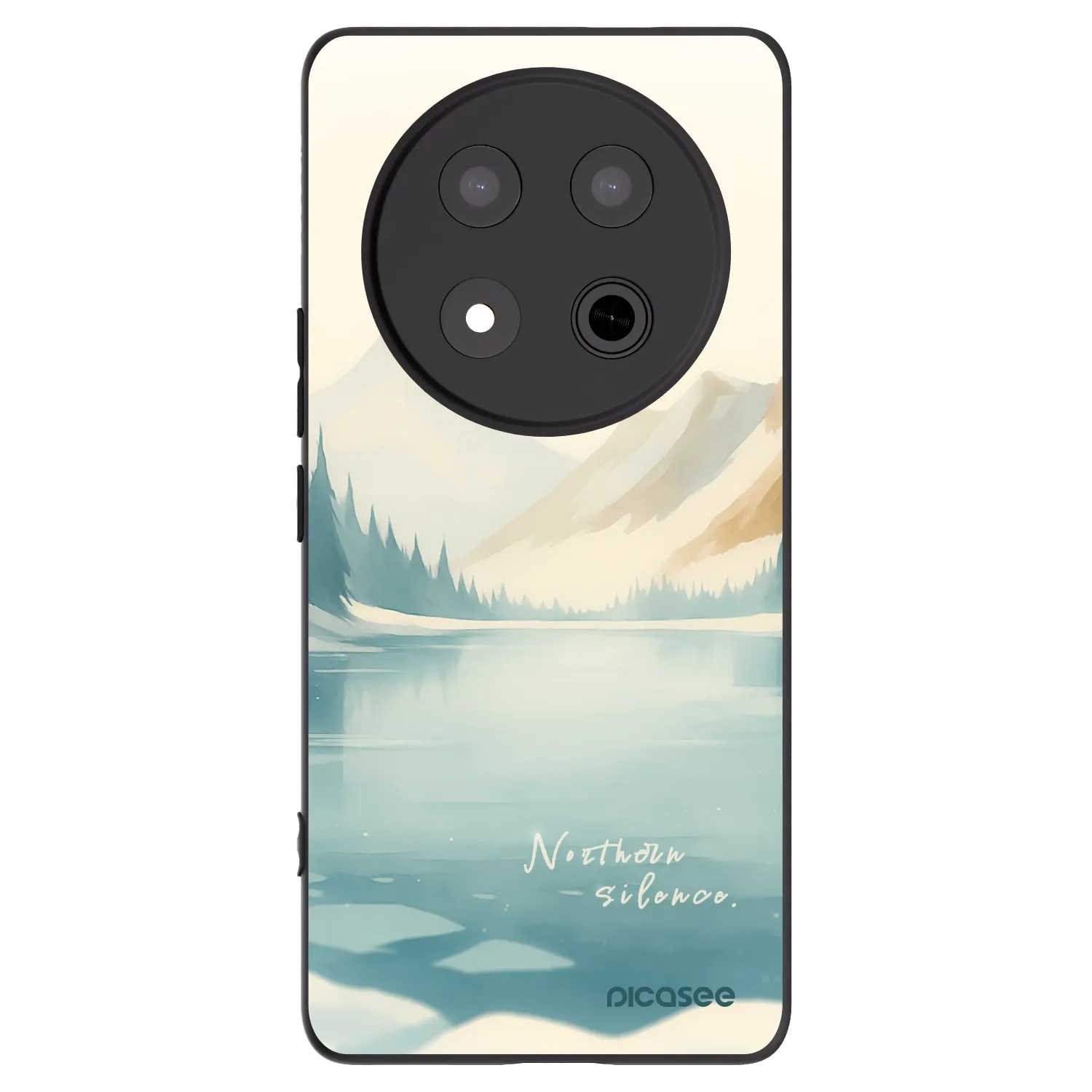Picasee Μαύρη θήκη σιλικόνης για Honor Magic7 Lite 5G - NOTHERN SILENCE
