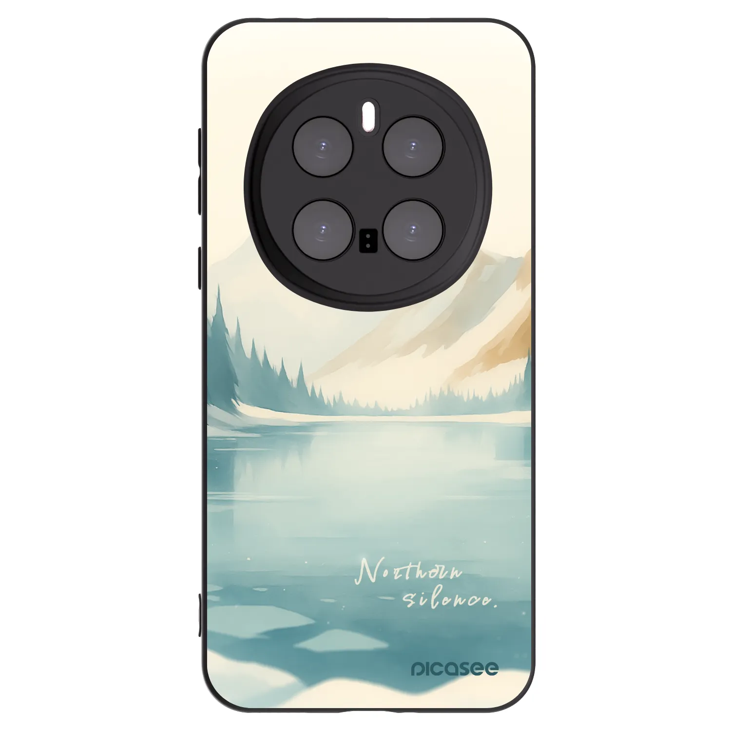 Picasee Μαύρη θήκη σιλικόνης για Honor Magic7 Pro 5G - NOTHERN SILENCE