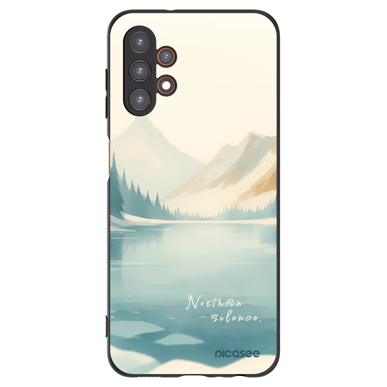 Picasee Μαύρη θήκη σιλικόνης για Samsung Galaxy A13 5G - NOTHERN SILENCE