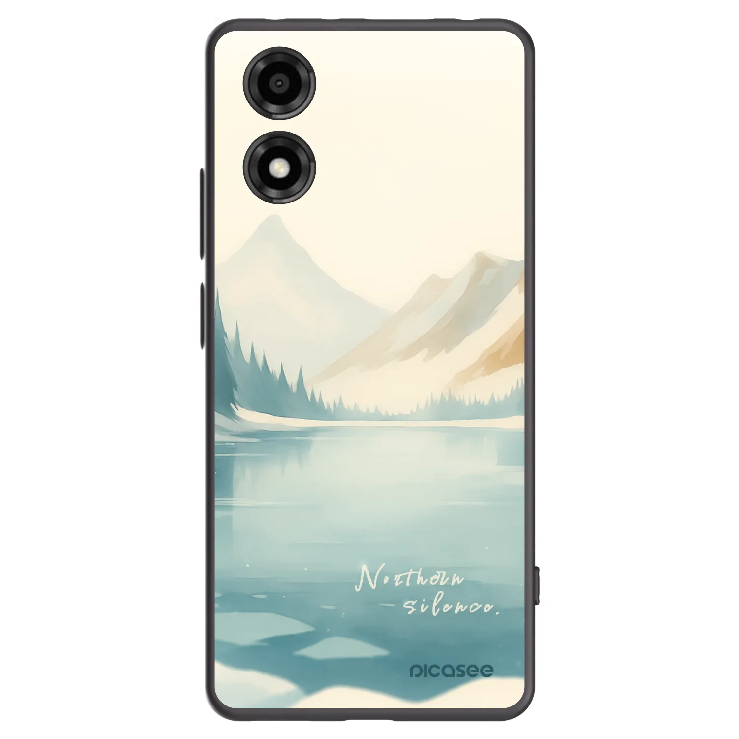 Picasee Μαύρη θήκη σιλικόνης για Motorola Moto E14 - NOTHERN SILENCE