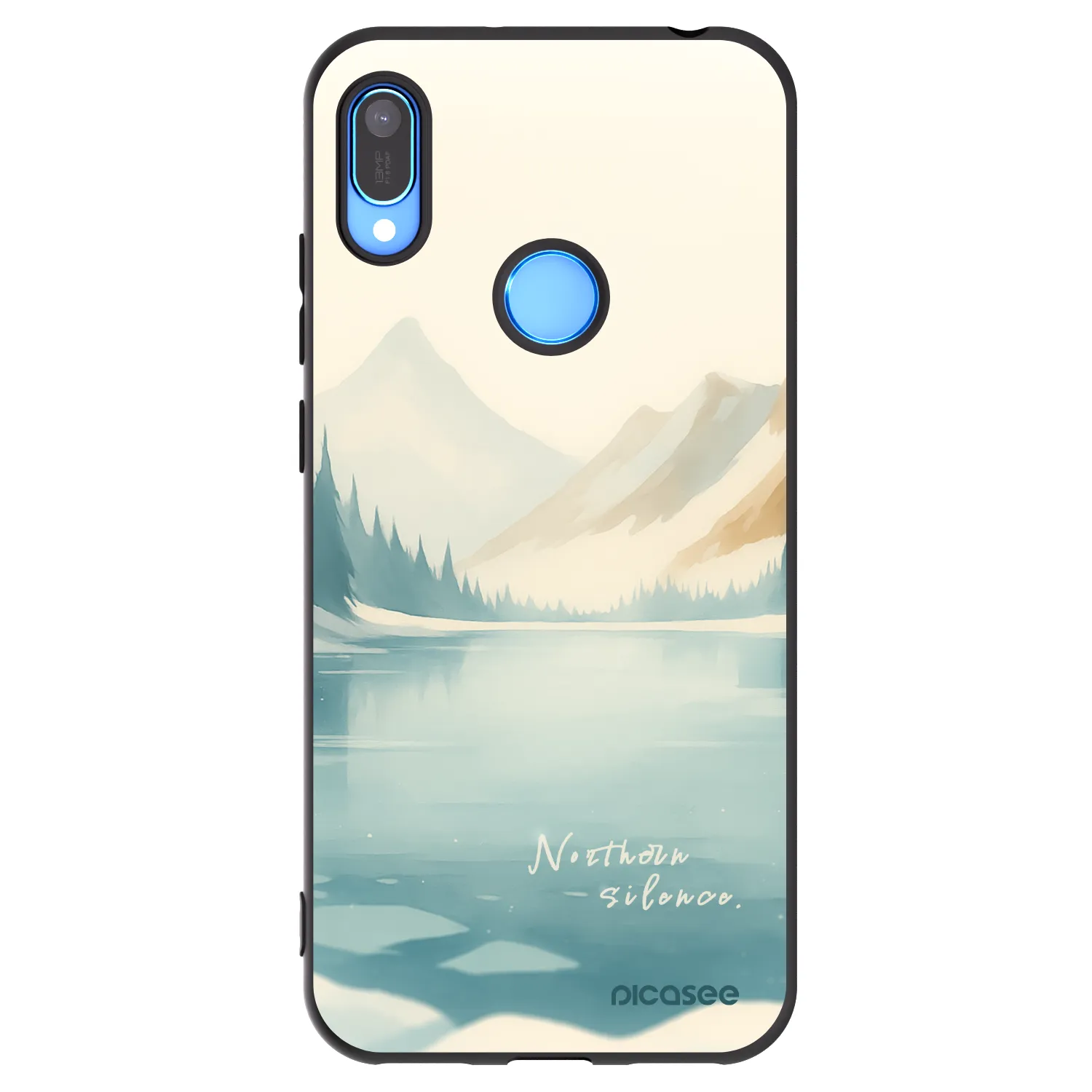 Picasee Μαύρη θήκη σιλικόνης για Huawei Y6 2019 - NOTHERN SILENCE