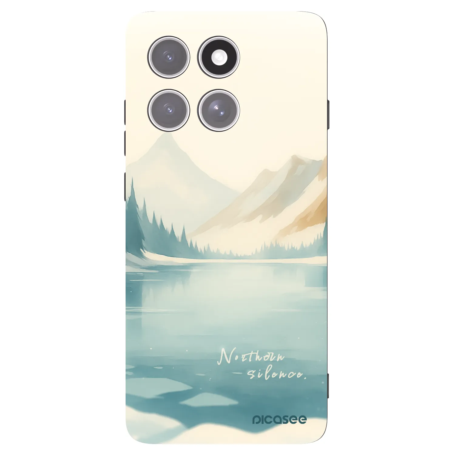 Picasee Μαύρη θήκη σιλικόνης για Motorola Edge 60 Pro - NOTHERN SILENCE