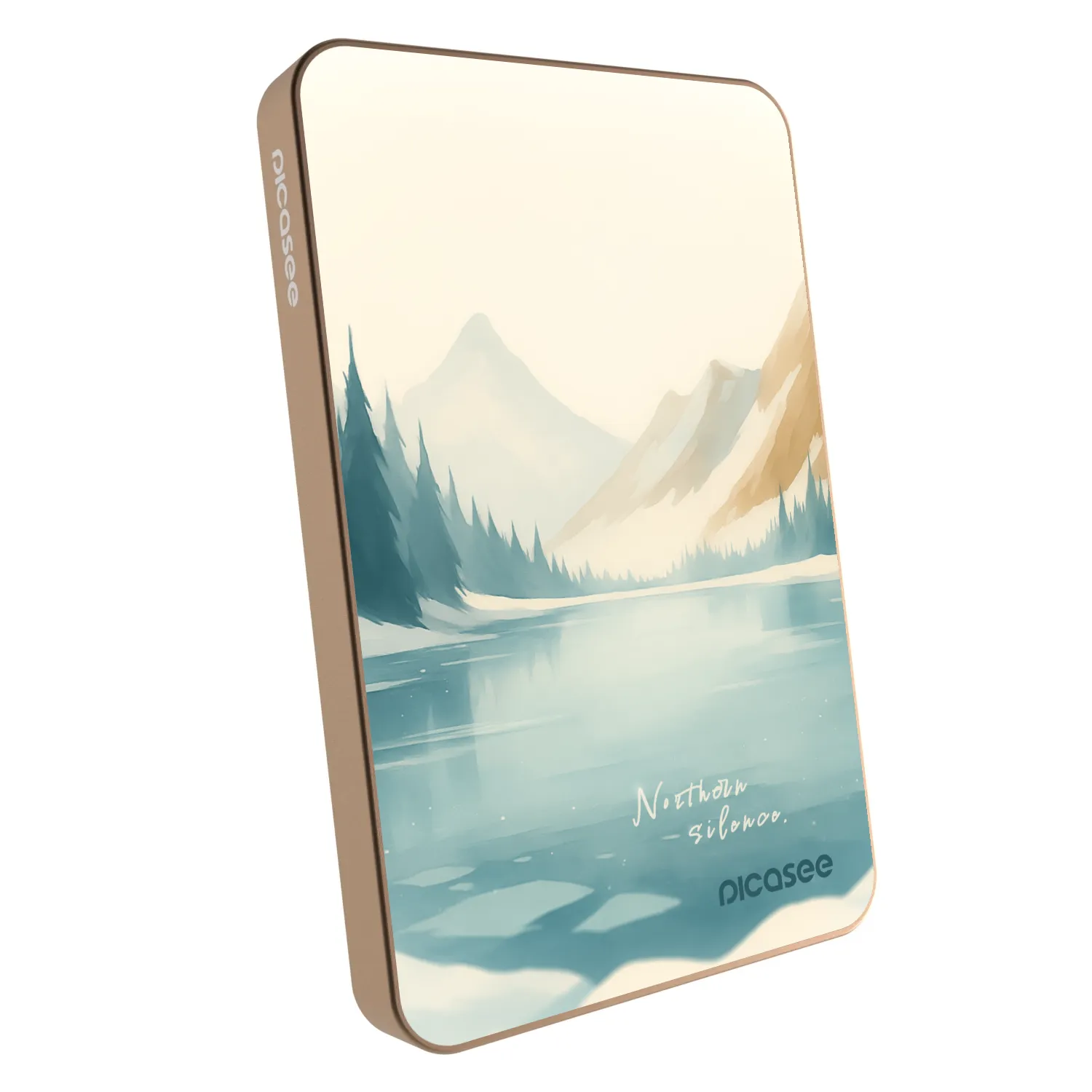 Picasee Powerbank με MagSafe 5 000 mAh Χρυσαφένιος - NOTHERN SILENCE