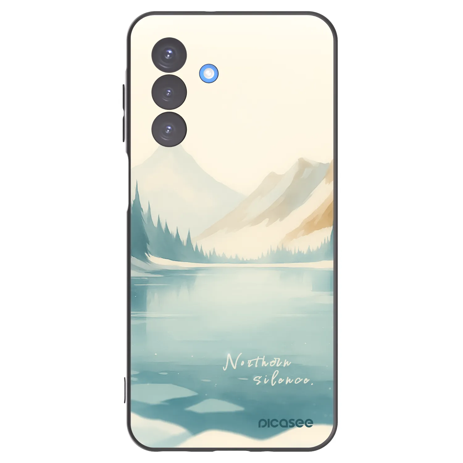 Picasee Μαύρη θήκη σιλικόνης για Samsung Galaxy A17 5G - NOTHERN SILENCE