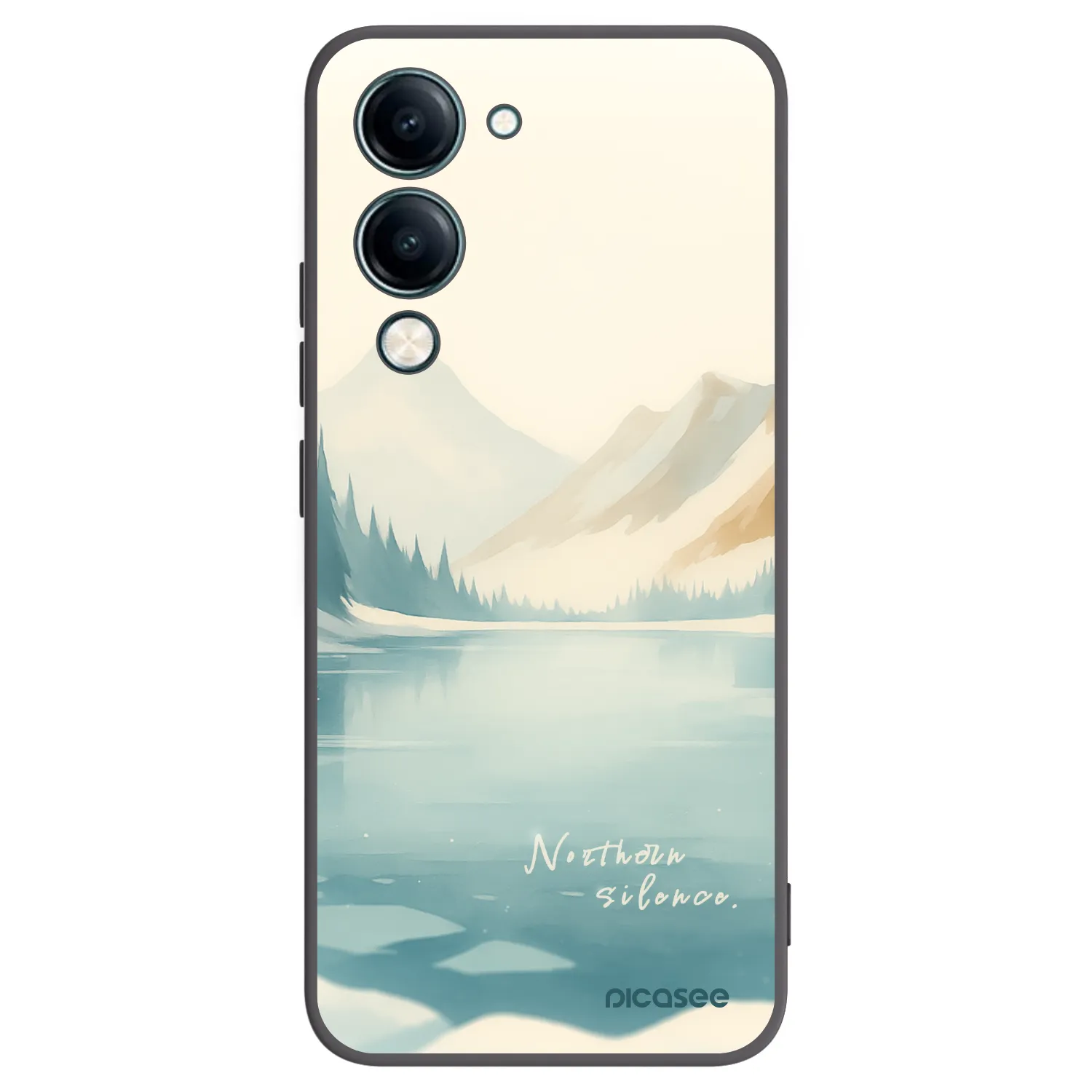 Picasee Μαύρη θήκη σιλικόνης για Vivo Y29s 5G - NOTHERN SILENCE