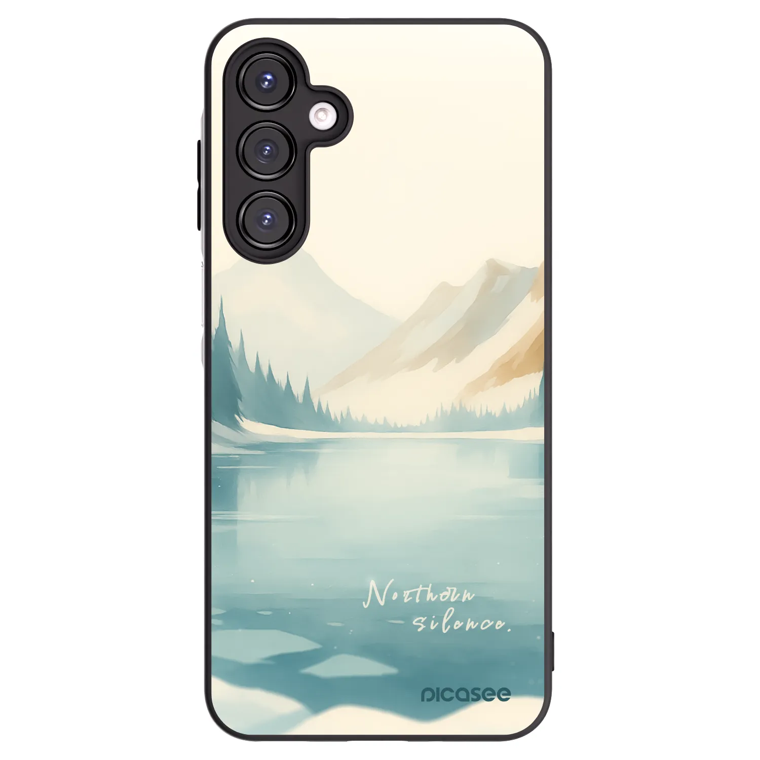 Picasee Μαύρη θήκη σιλικόνης για Samsung Galaxy A16 4G - NOTHERN SILENCE