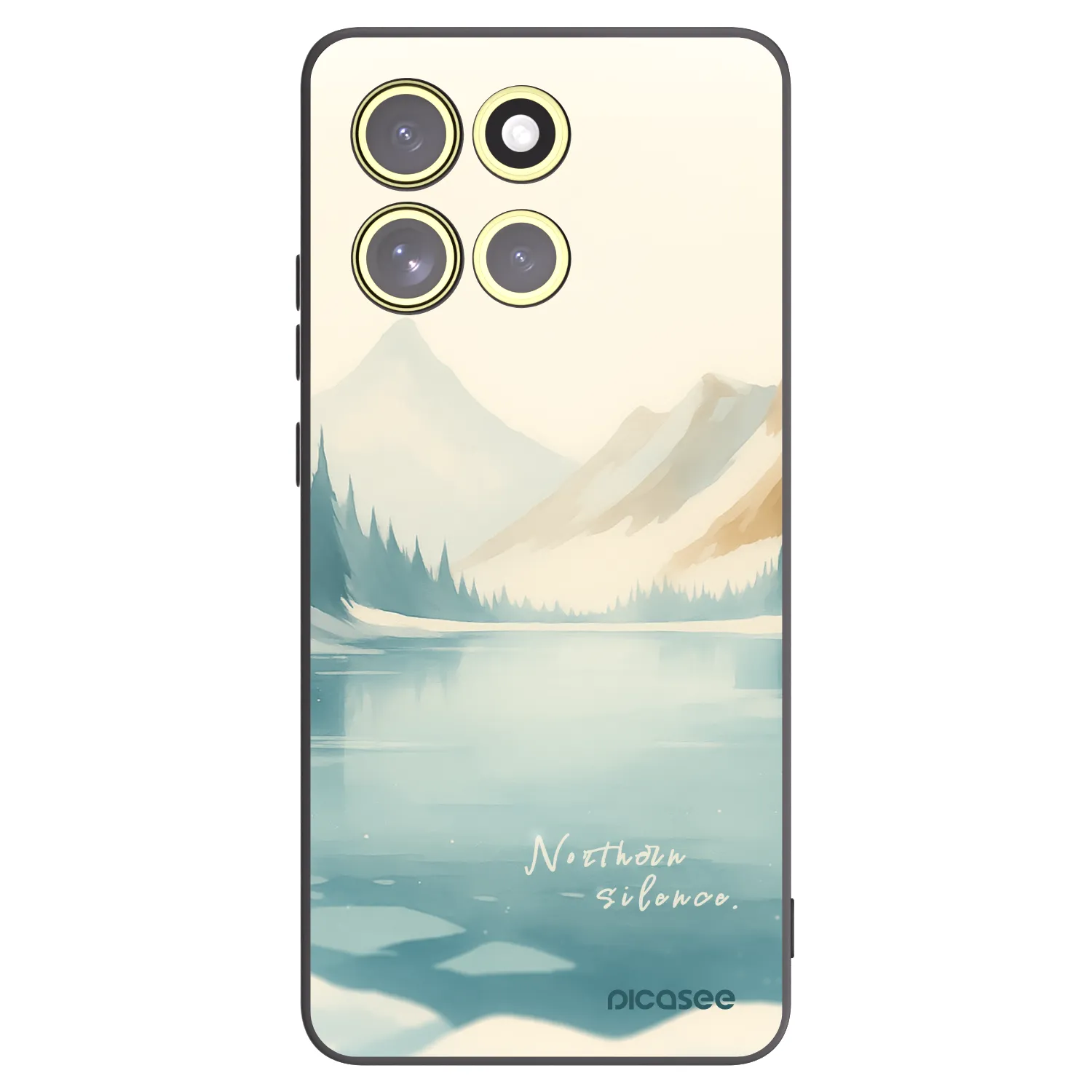 Picasee Μαύρη θήκη σιλικόνης για Motorola Moto G86 Power 5G - NOTHERN SILENCE