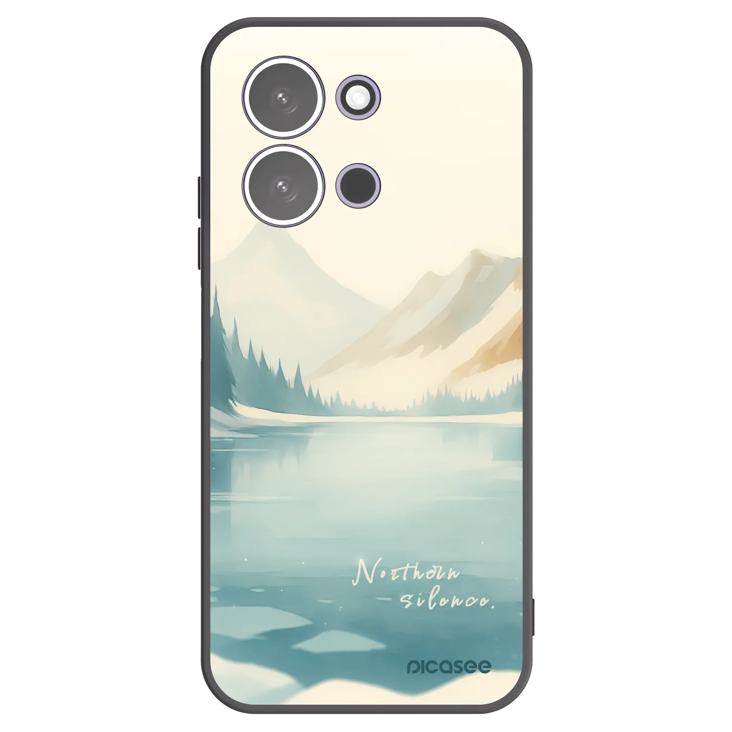 Picasee Μαύρη θήκη σιλικόνης για Xiaomi Redmi 15C 5G - NOTHERN SILENCE