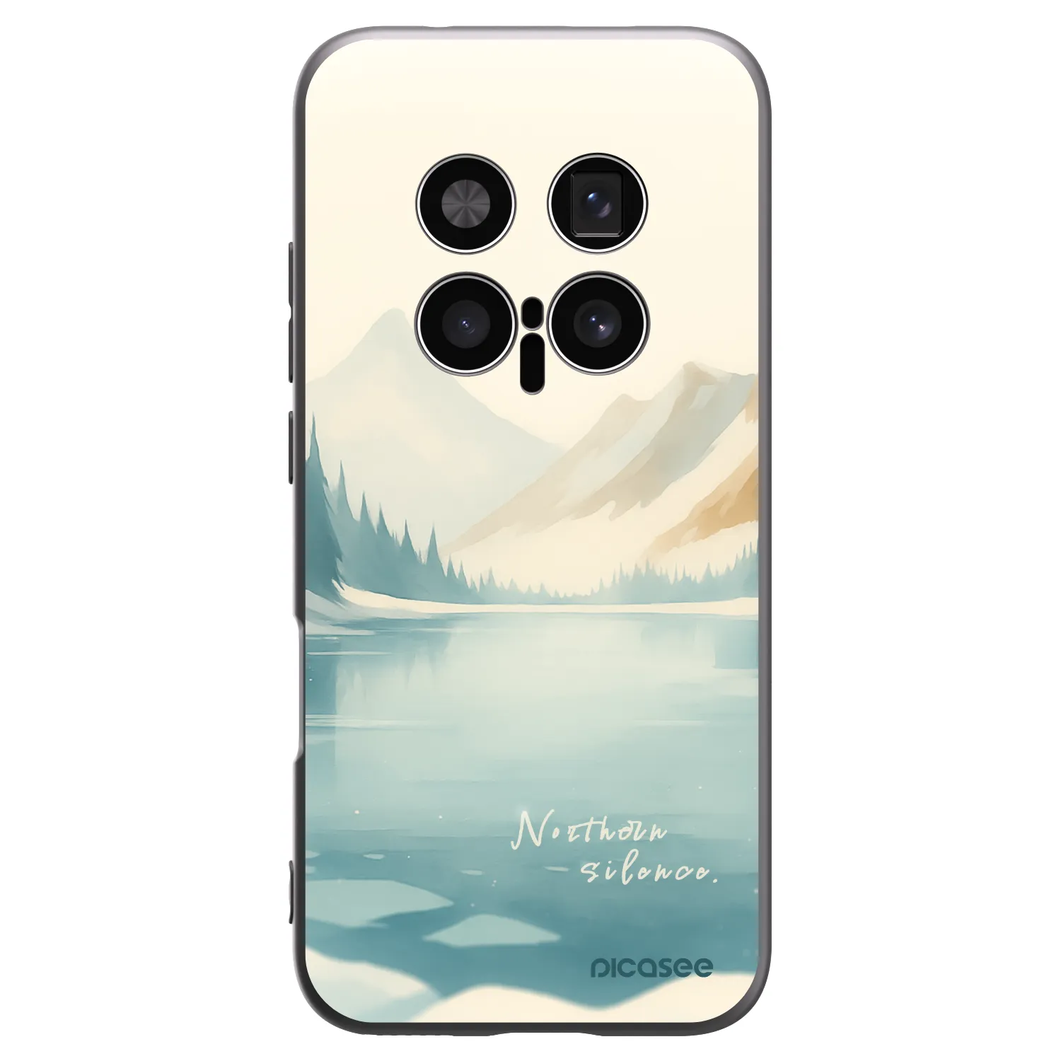 Picasee Μαύρη θήκη σιλικόνης για Honor Magic8 Pro 5G - NOTHERN SILENCE