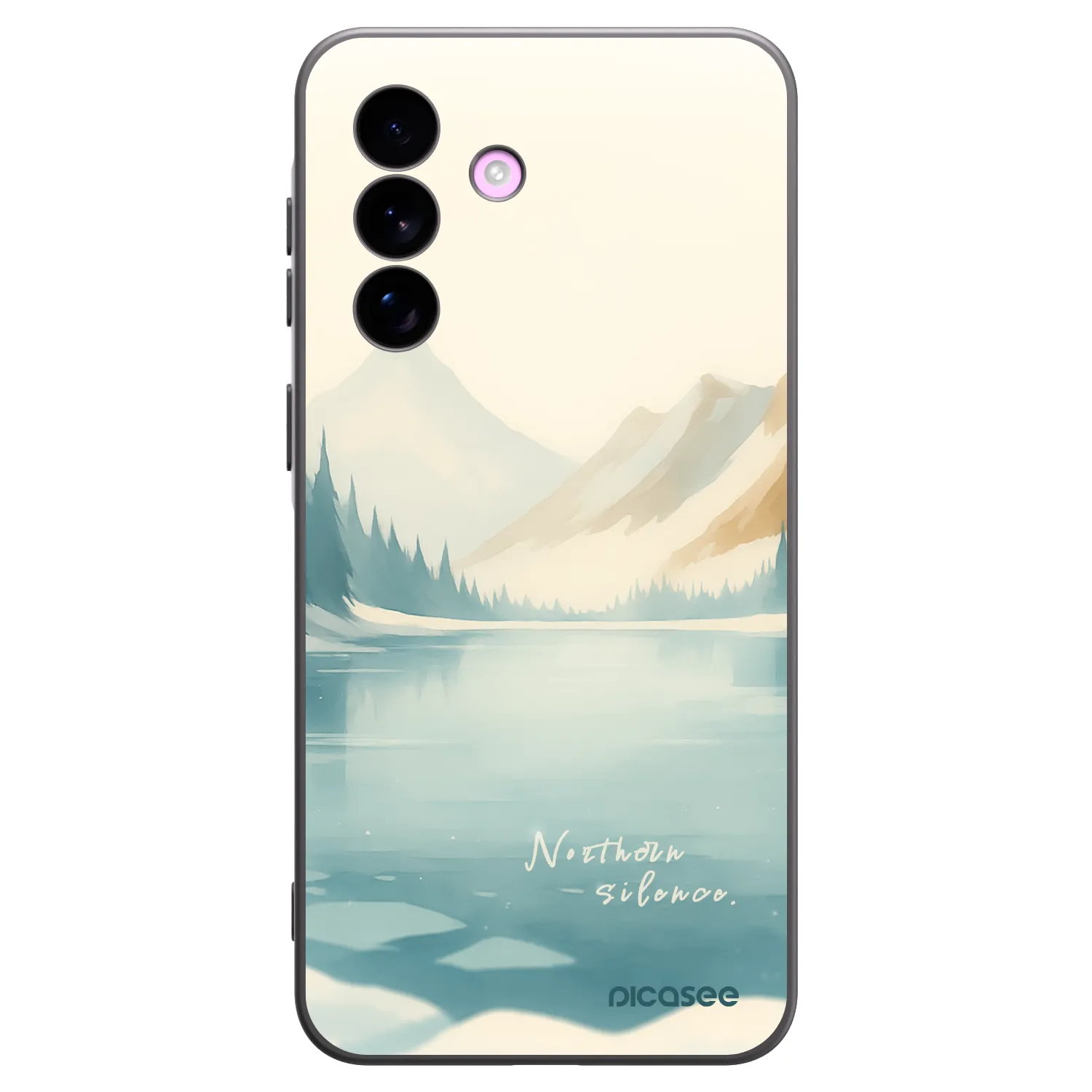 Picasee Μαύρη θήκη σιλικόνης για Samsung Galaxy A57 5G - NOTHERN SILENCE