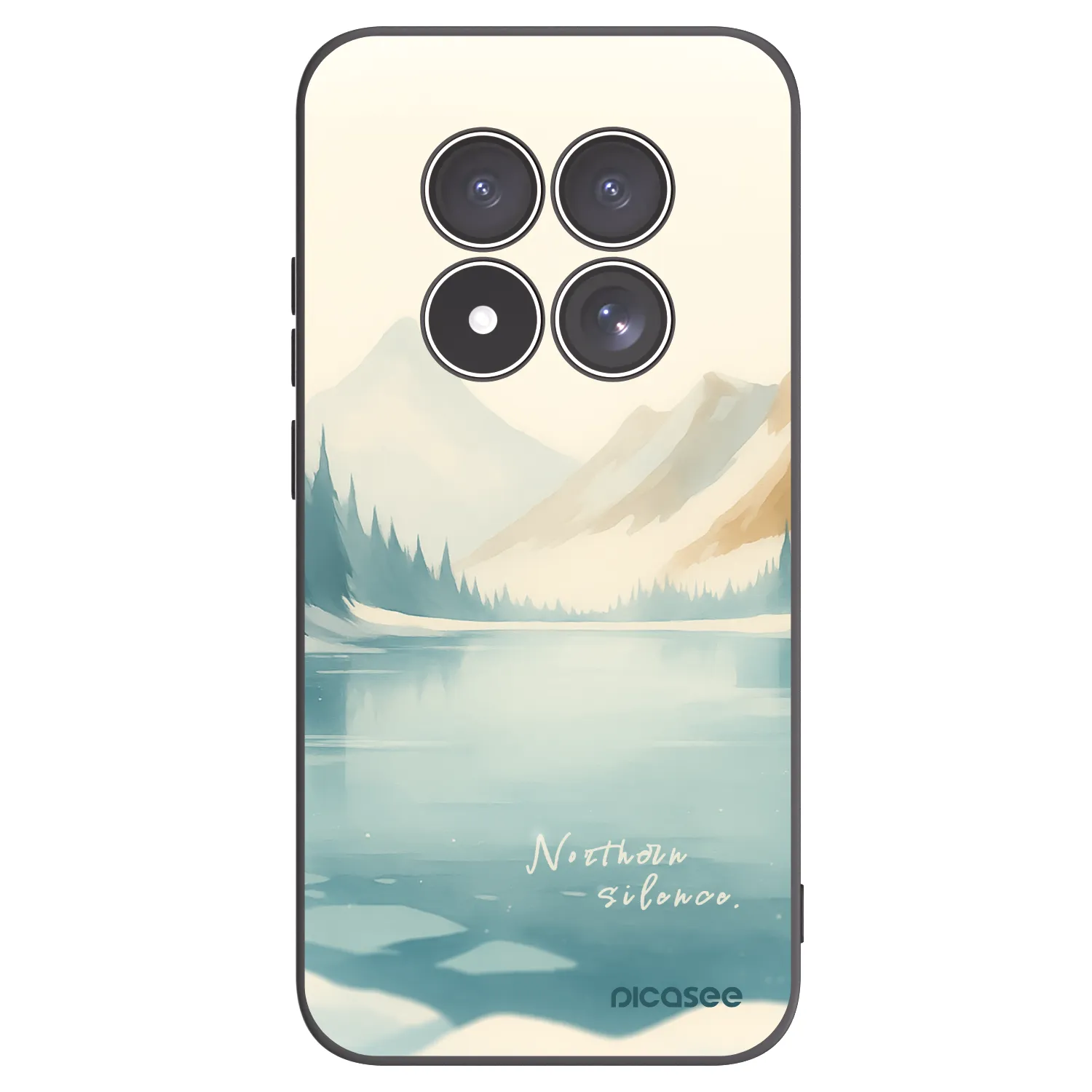 Picasee Μαύρη θήκη σιλικόνης για Xiaomi Redmi Note 15 Pro 5G - NOTHERN SILENCE