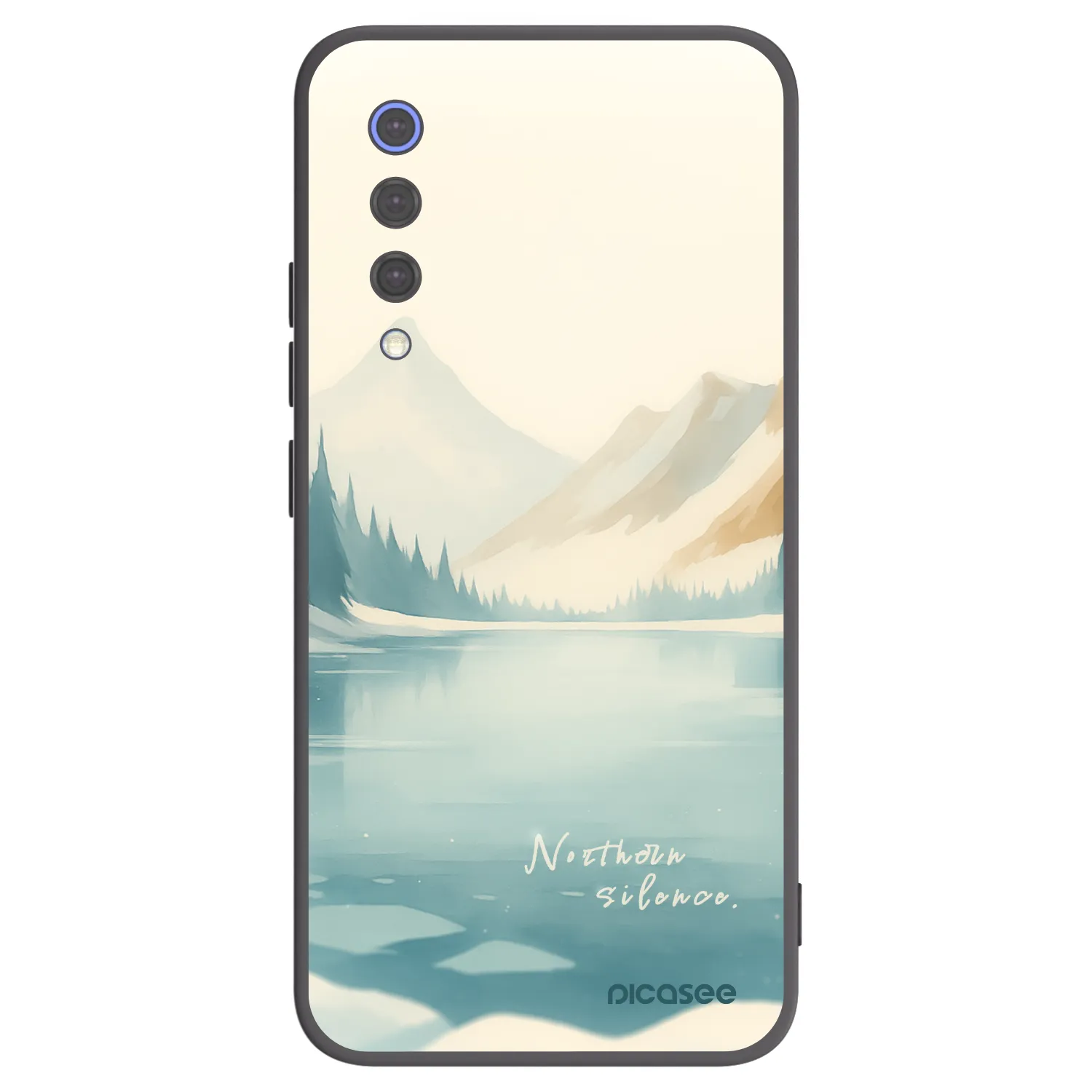 Picasee Μαύρη θήκη σιλικόνης για Xiaomi Mi 9 SE - NOTHERN SILENCE